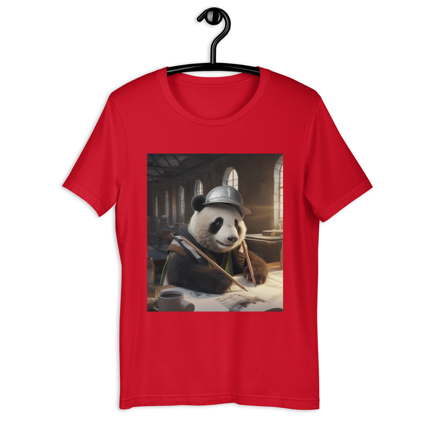 Panda Architect Unisex t-shirt