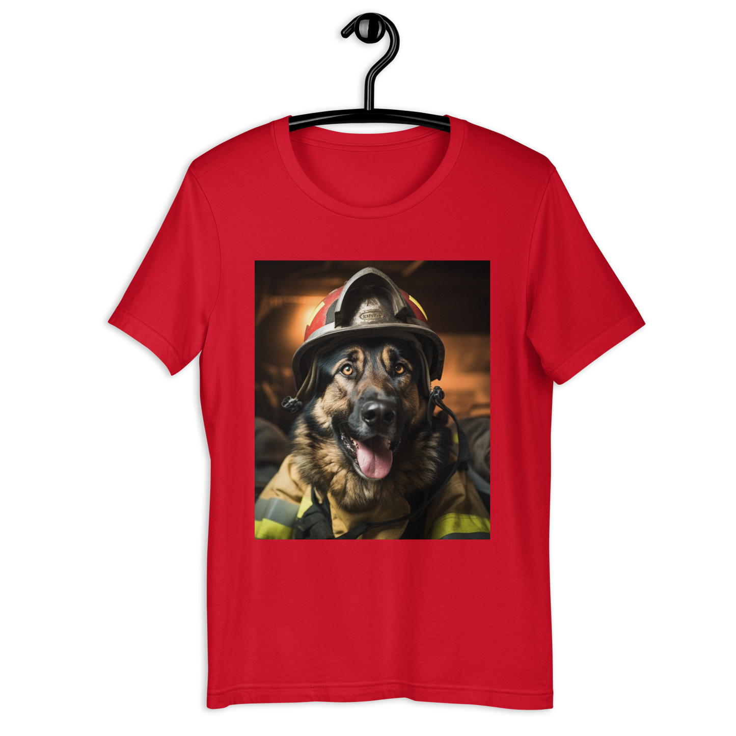 German Shepherd Firefighter Unisex t-shirt