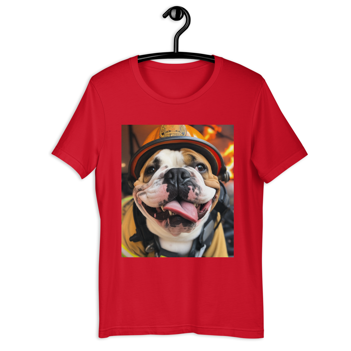Bulldog Firefighter Unisex t-shirt