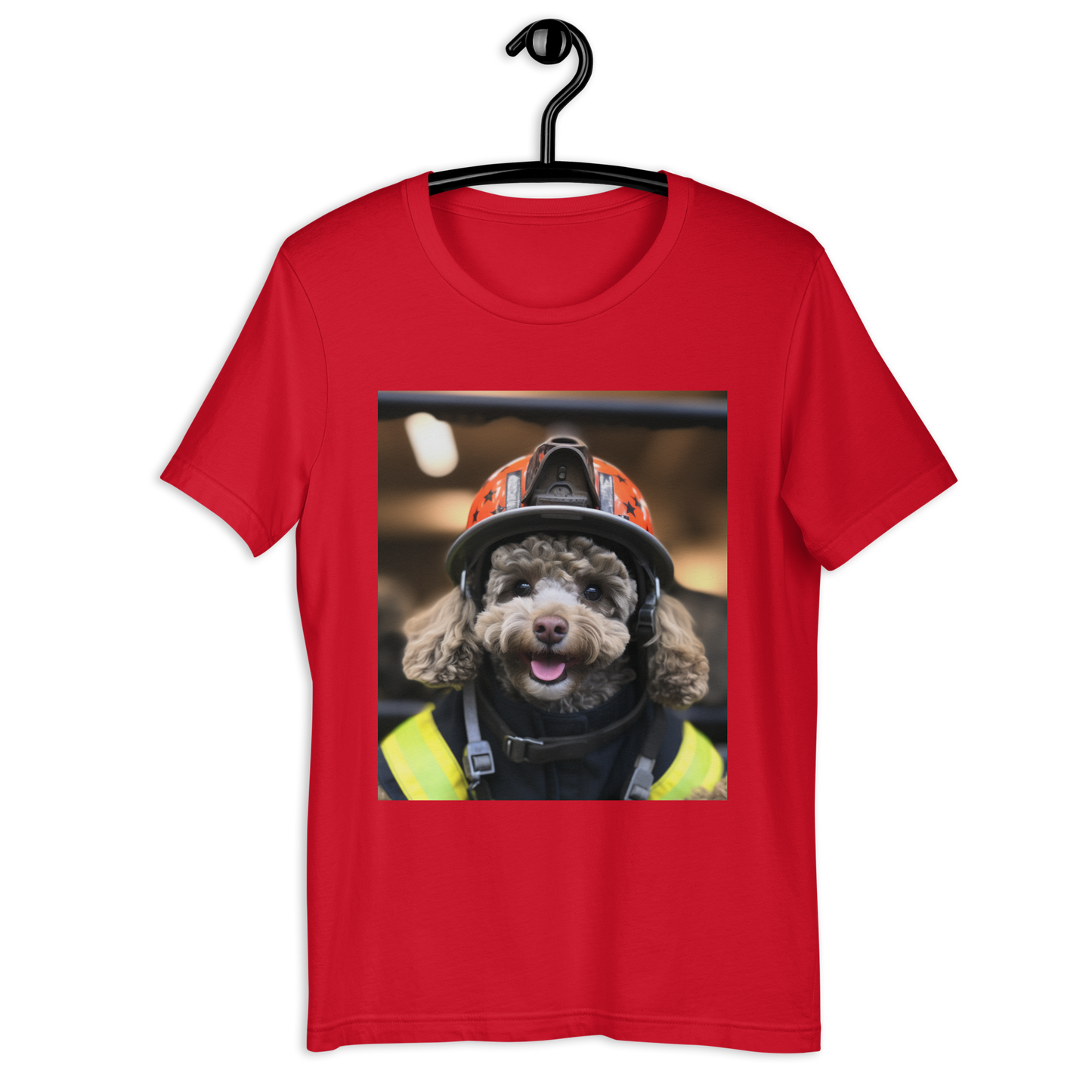 Poodle Firefighter Unisex t-shirt