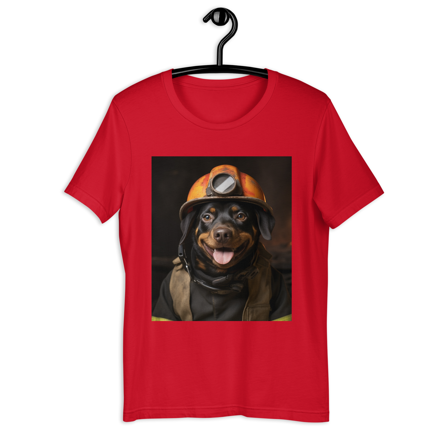 Rottweiler Firefighter Unisex t-shirt