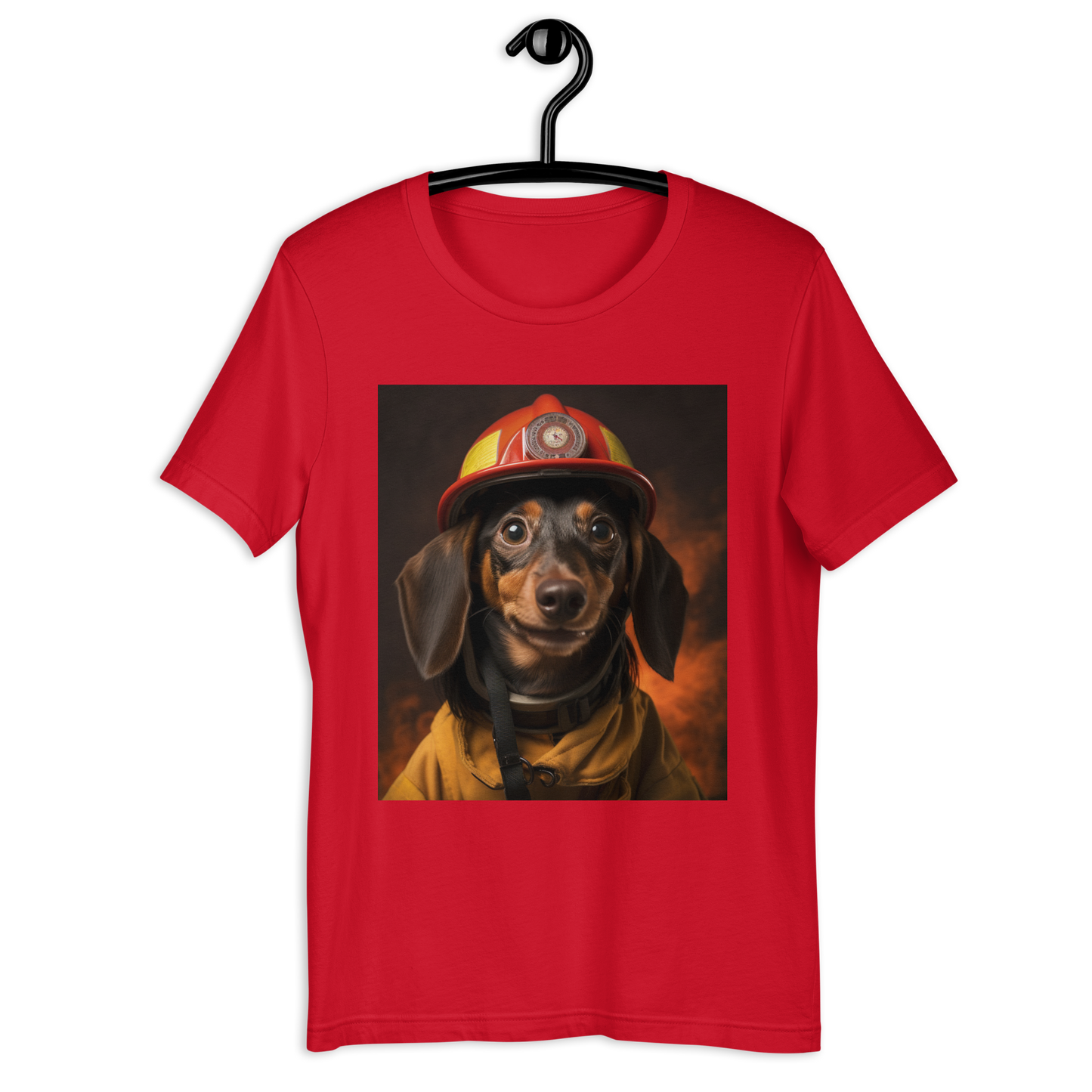 Dachshund Firefighter Unisex t-shirt