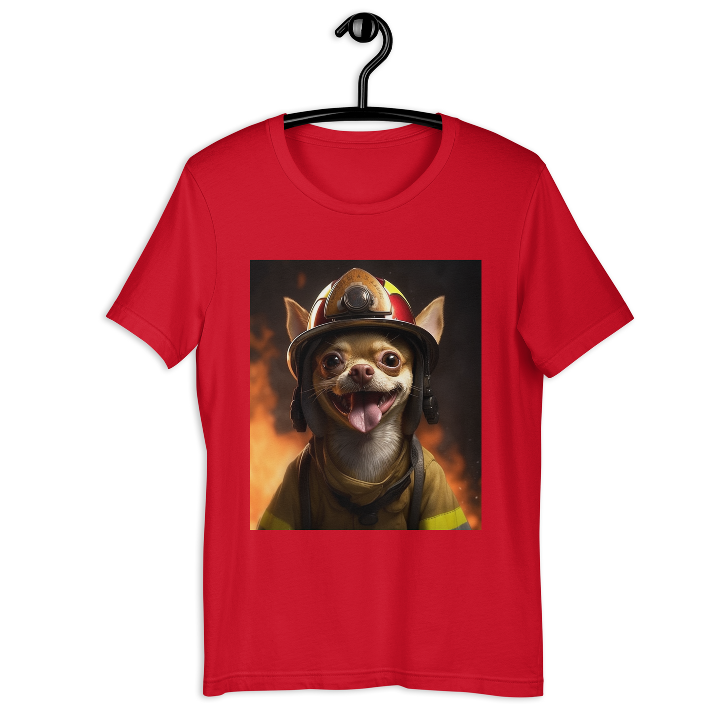 Chihuahua Firefighter Unisex t-shirt