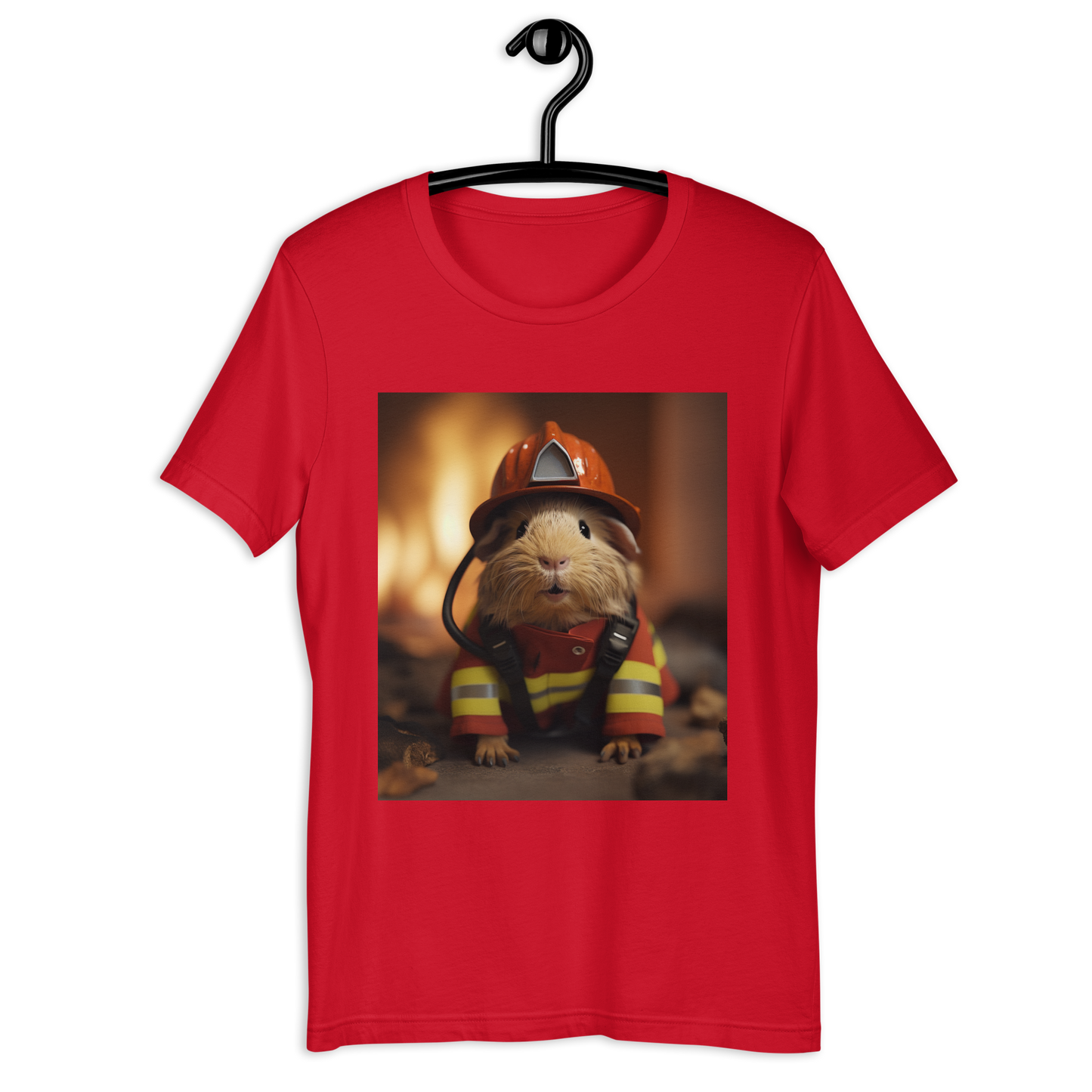 Guinea Pigs Firefighter Unisex t-shirt