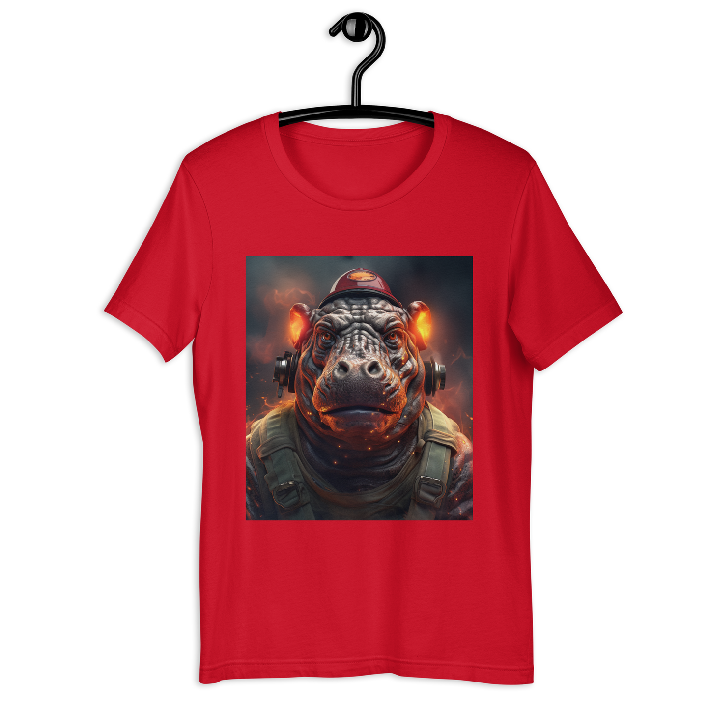 Hippo Firefighter Unisex t-shirt