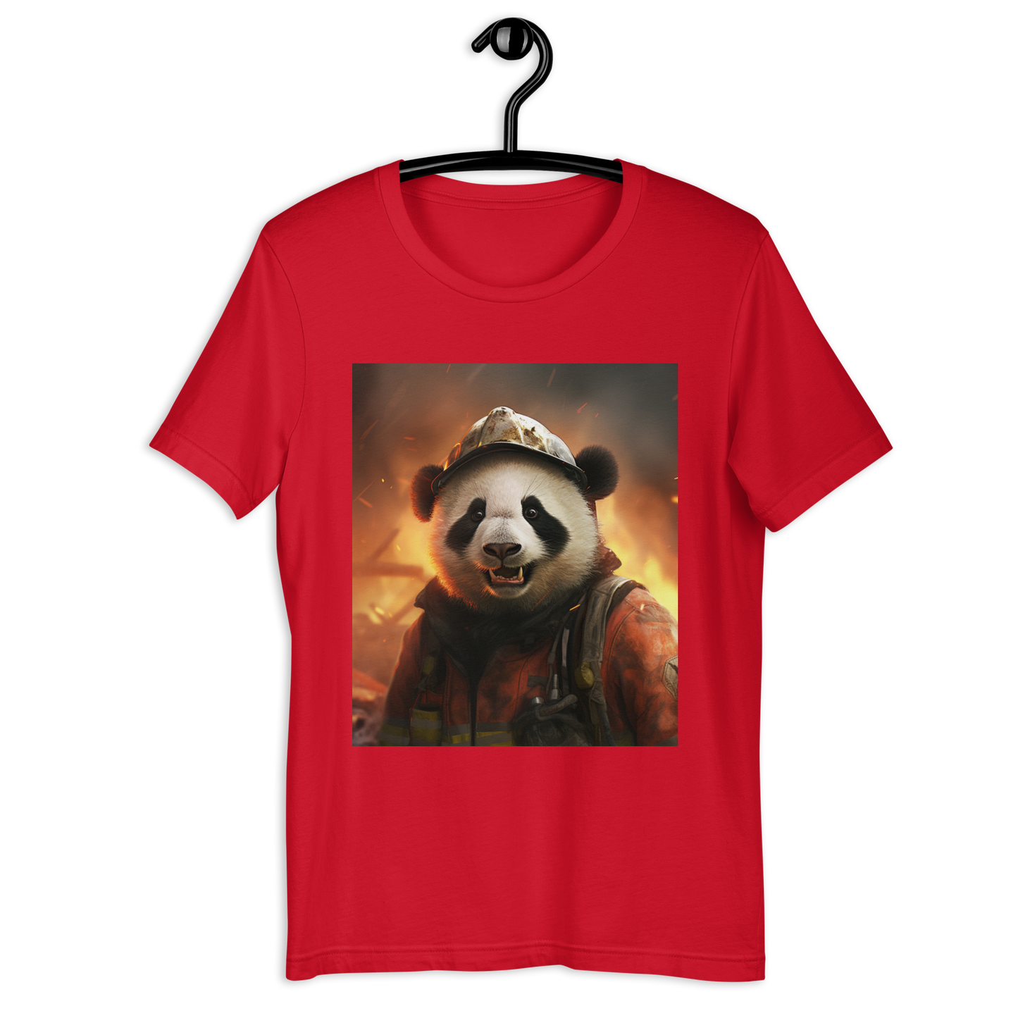 Panda Firefighter Unisex t-shirt