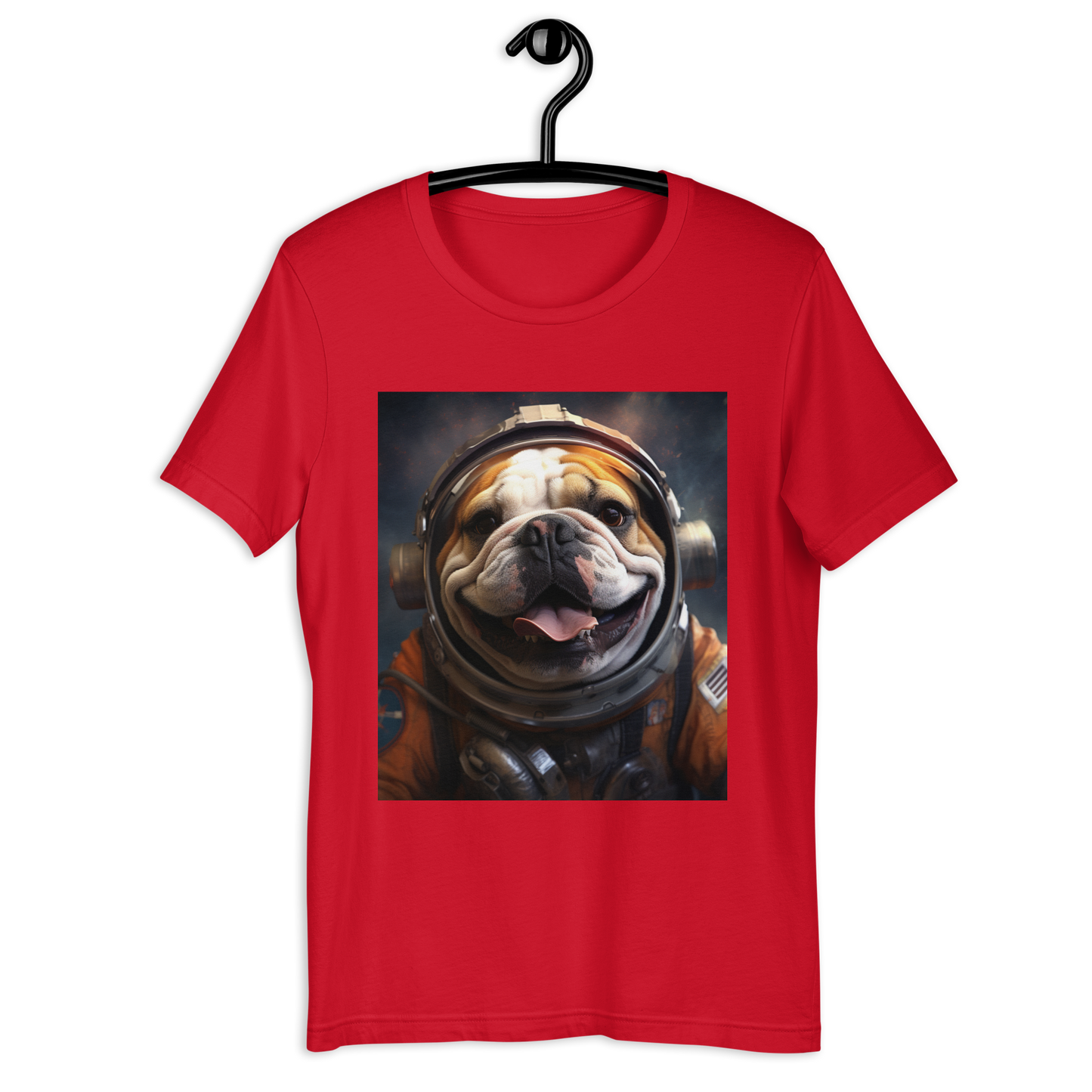 Bulldog Astronaut Unisex t-shirt