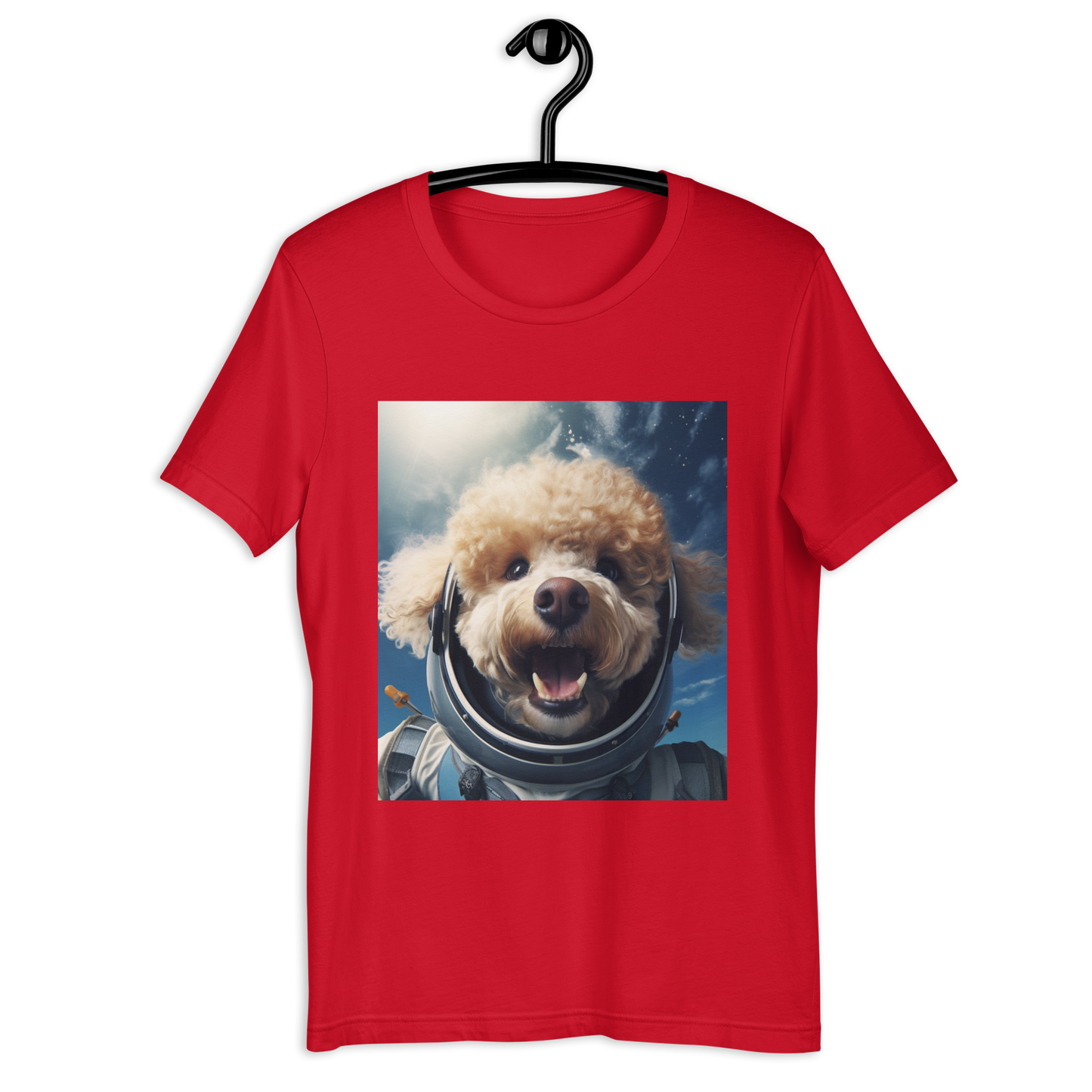 Poodle Astronaut Unisex t-shirt