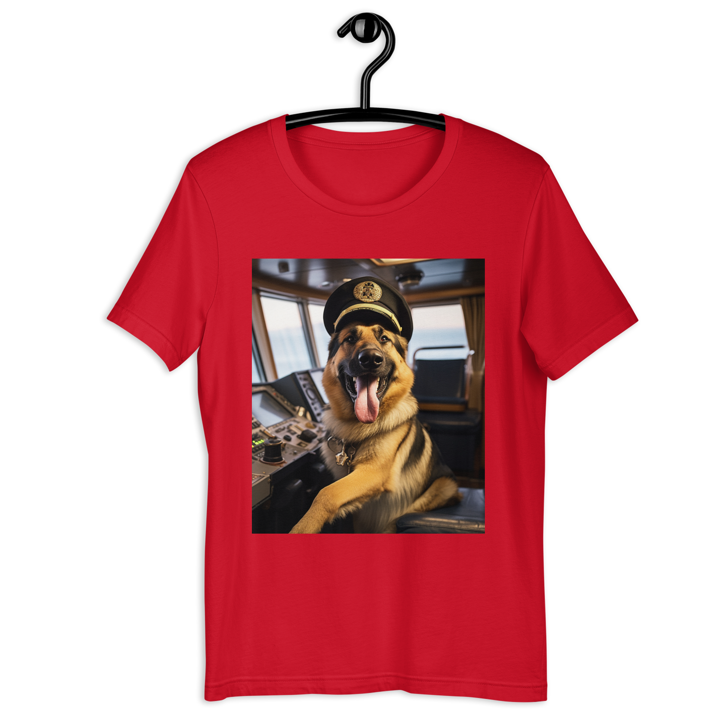 German Shepherd CruiseShipCaptain Unisex t-shirt