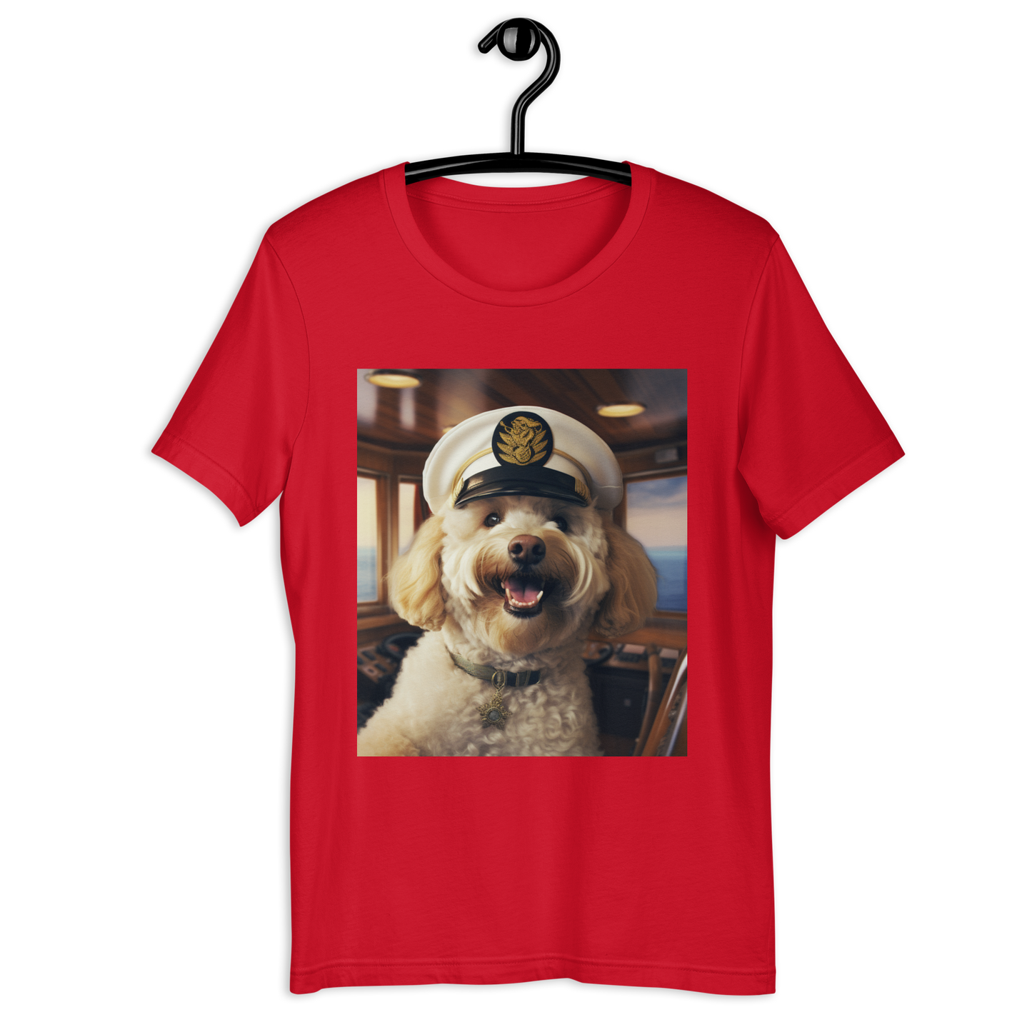 Poodle CruiseShipCaptain Unisex t-shirt