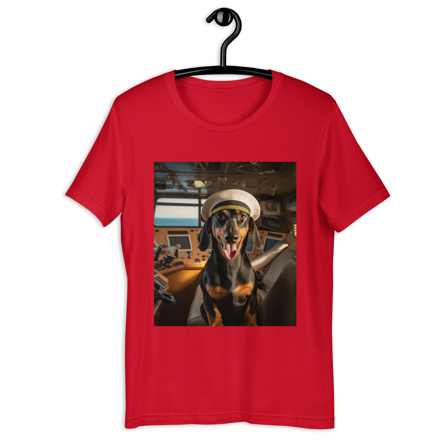 Dachshund CruiseShipCaptain Unisex t-shirt