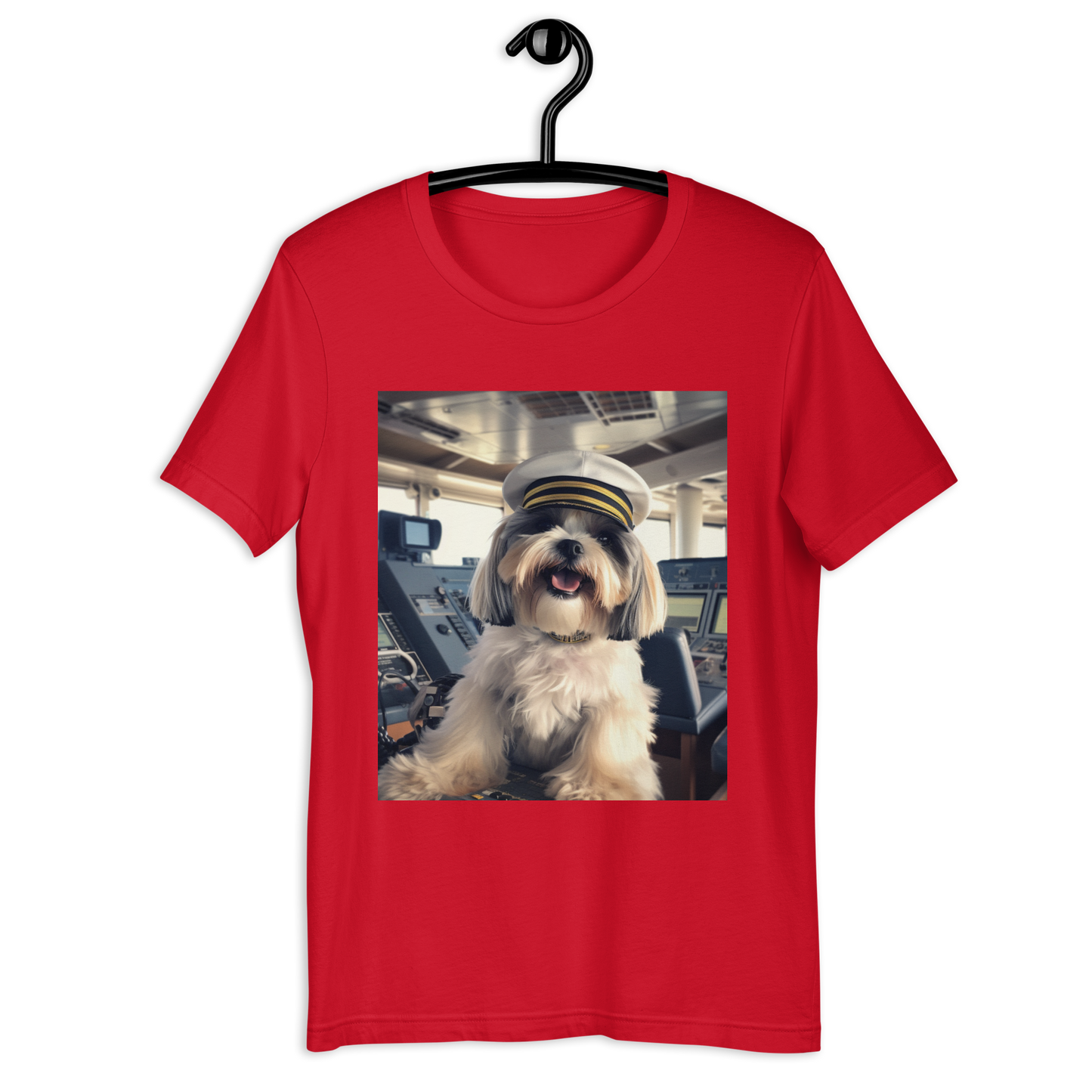 Shih Tzu CruiseShipCaptain Unisex t-shirt