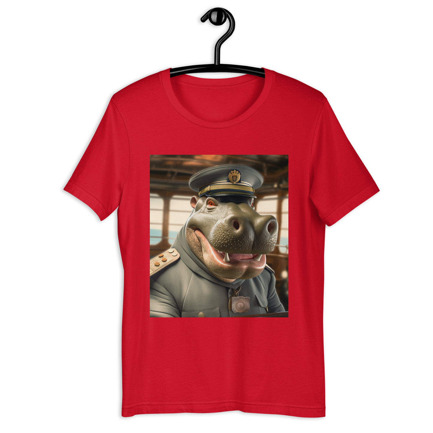 Hippo CruiseShipCaptain Unisex t-shirt