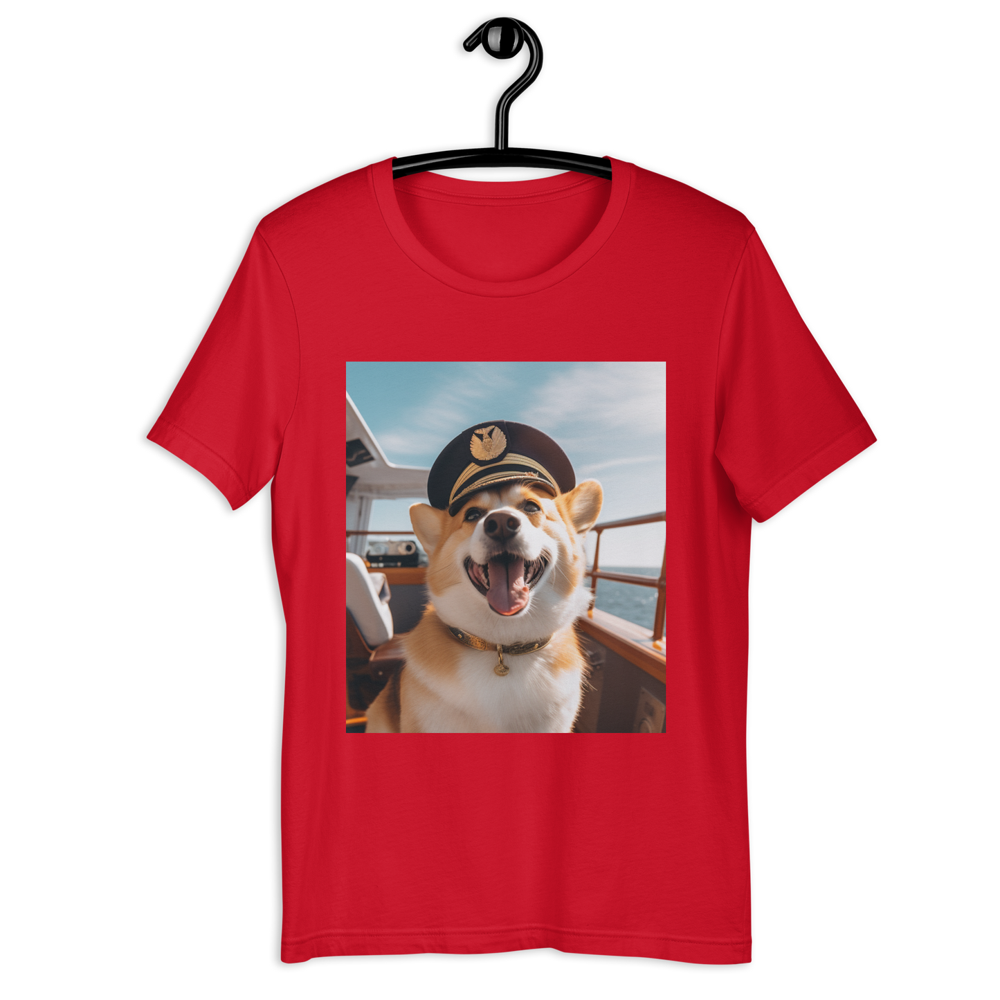 Pembroke Welsh Corgi CruiseShipCaptain Unisex t-shirt