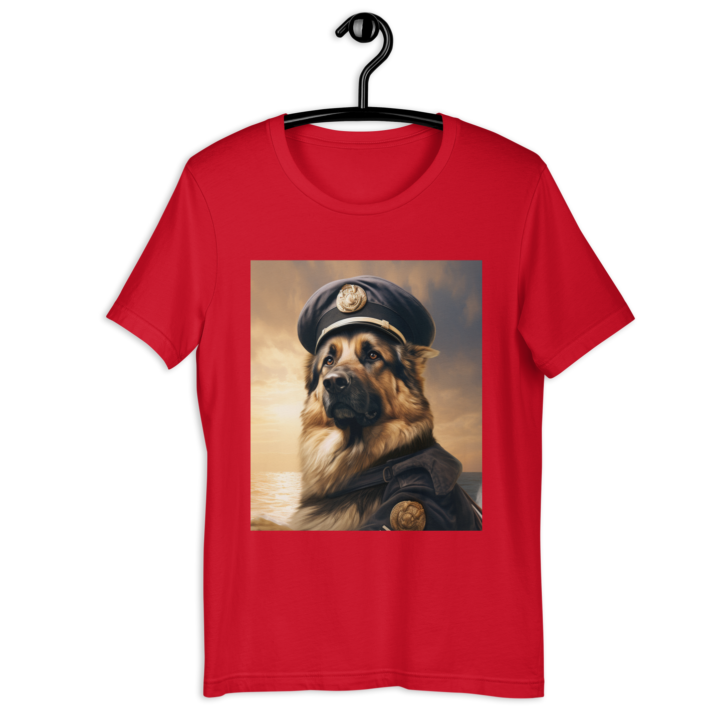 German Shepherd NavyOfficer Unisex t-shirt