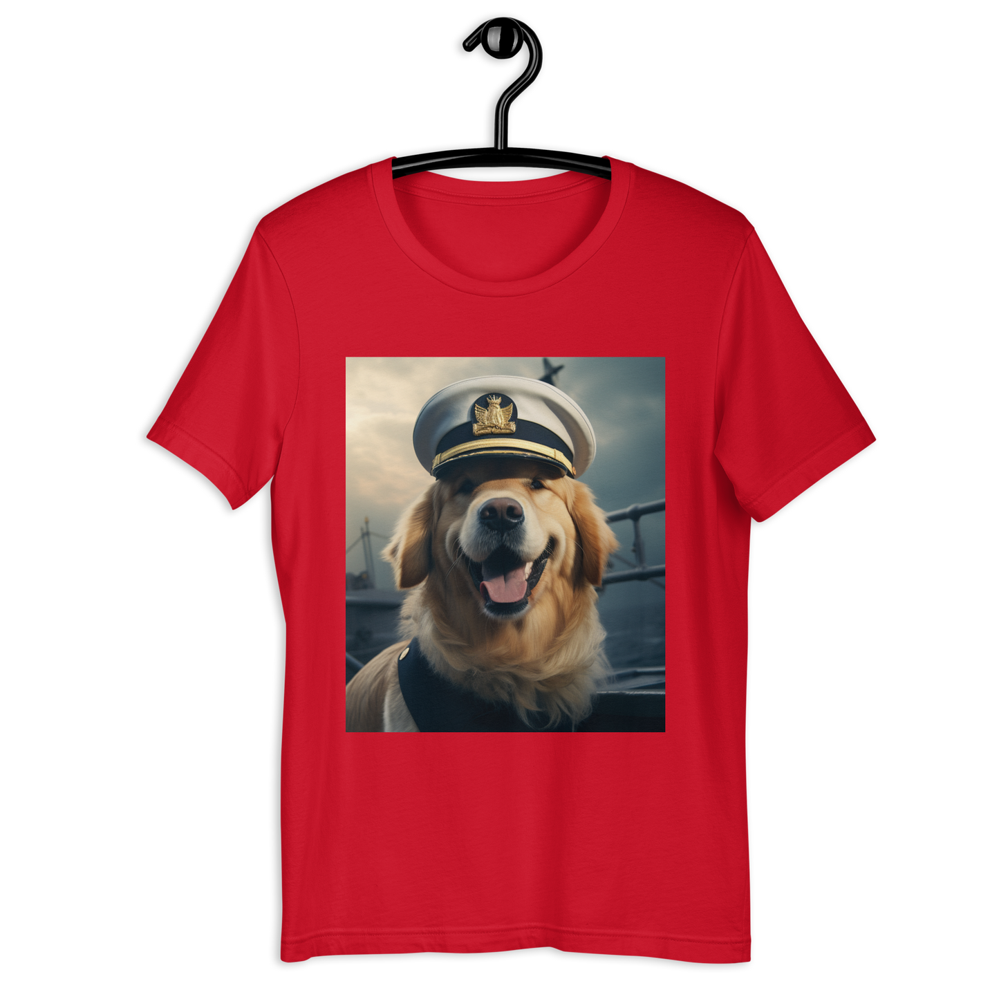 Golden Retriever NavyOfficer Unisex t-shirt