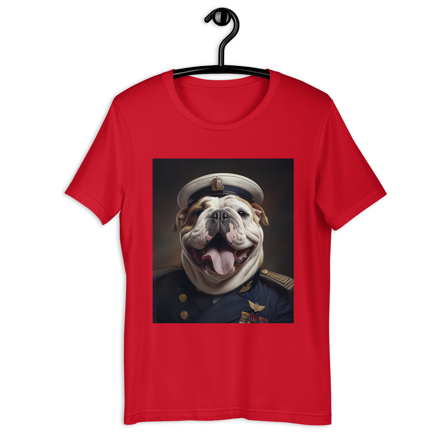 Bulldog NavyOfficer Unisex t-shirt