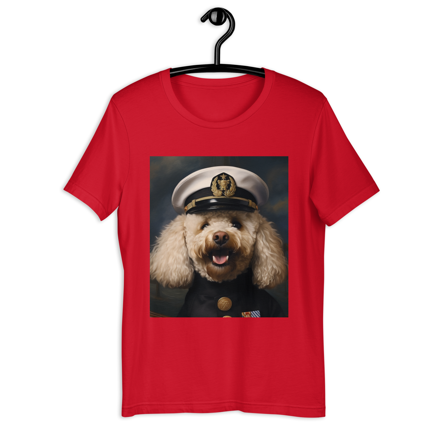 Poodle NavyOfficer Unisex t-shirt