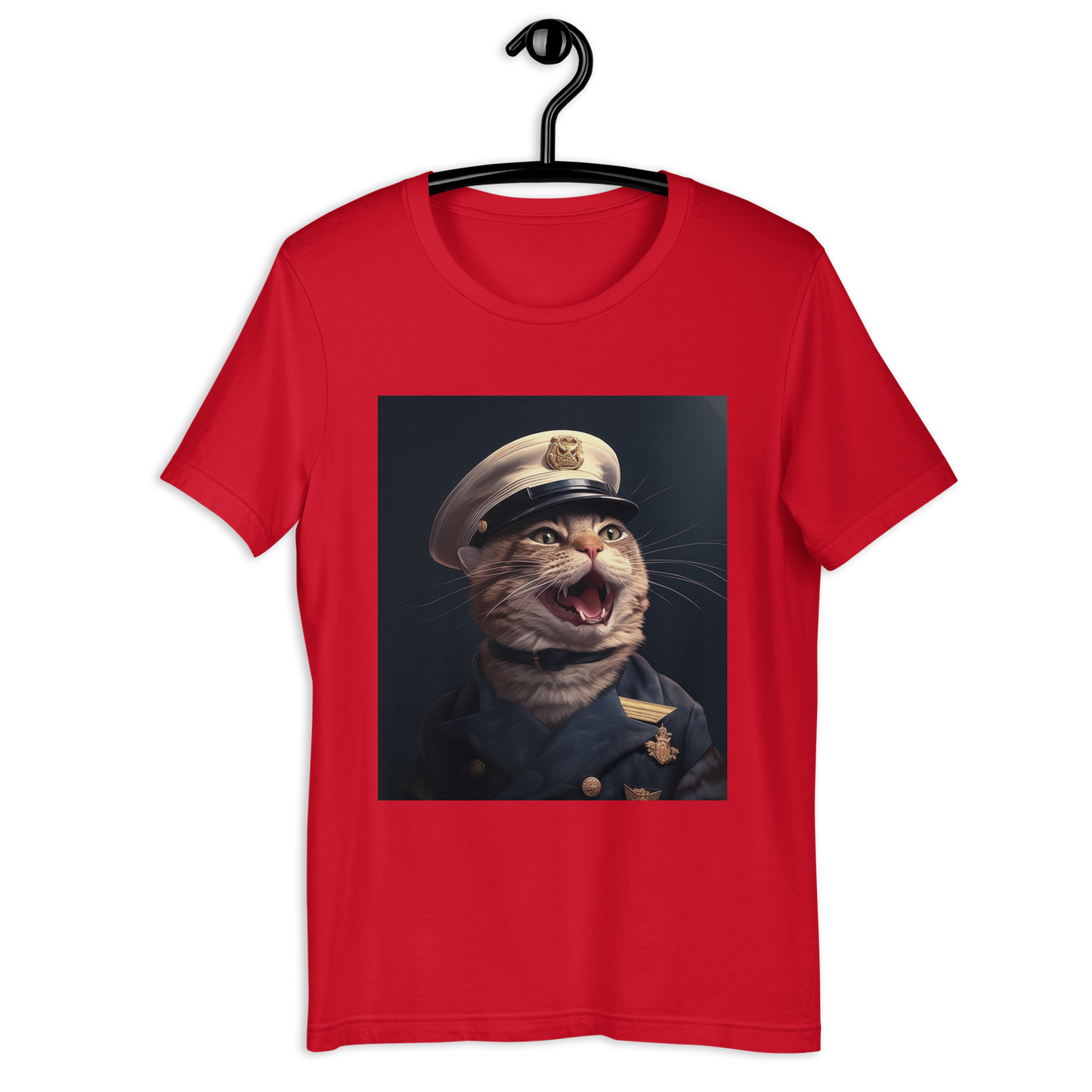 Domestic Shorthair NavyOfficer Unisex t-shirt