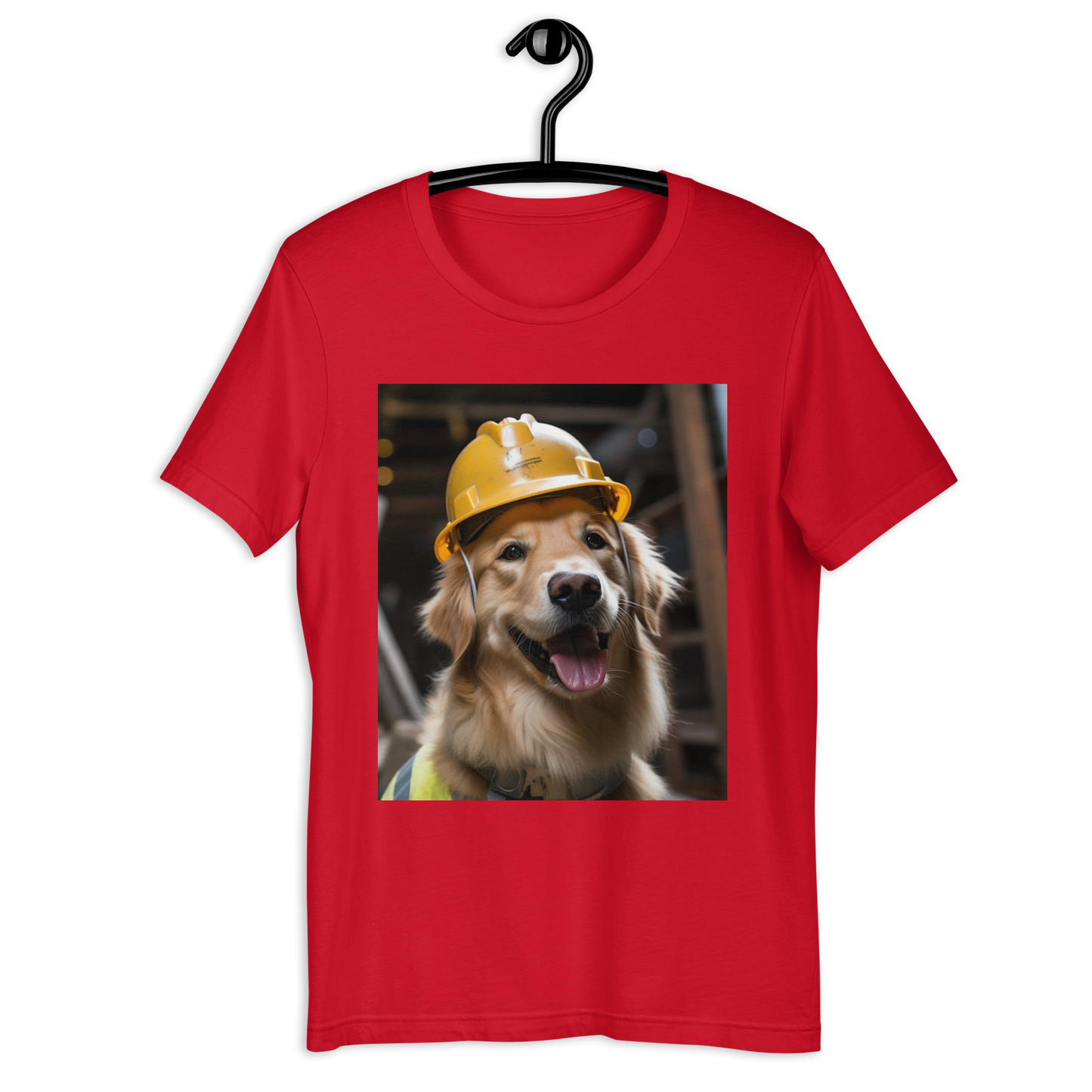 Golden Retriever ConstructionWorker Unisex t-shirt