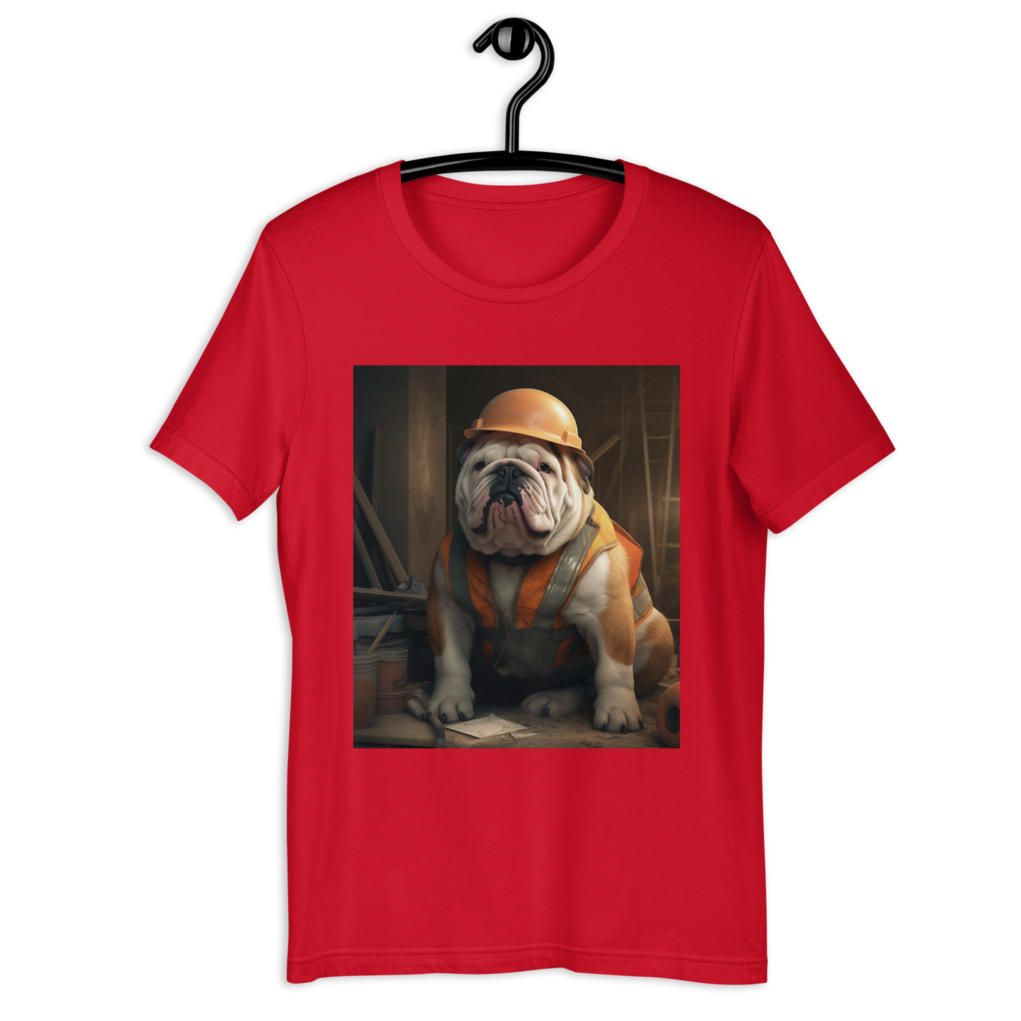 Bulldog ConstructionWorker Unisex t-shirt