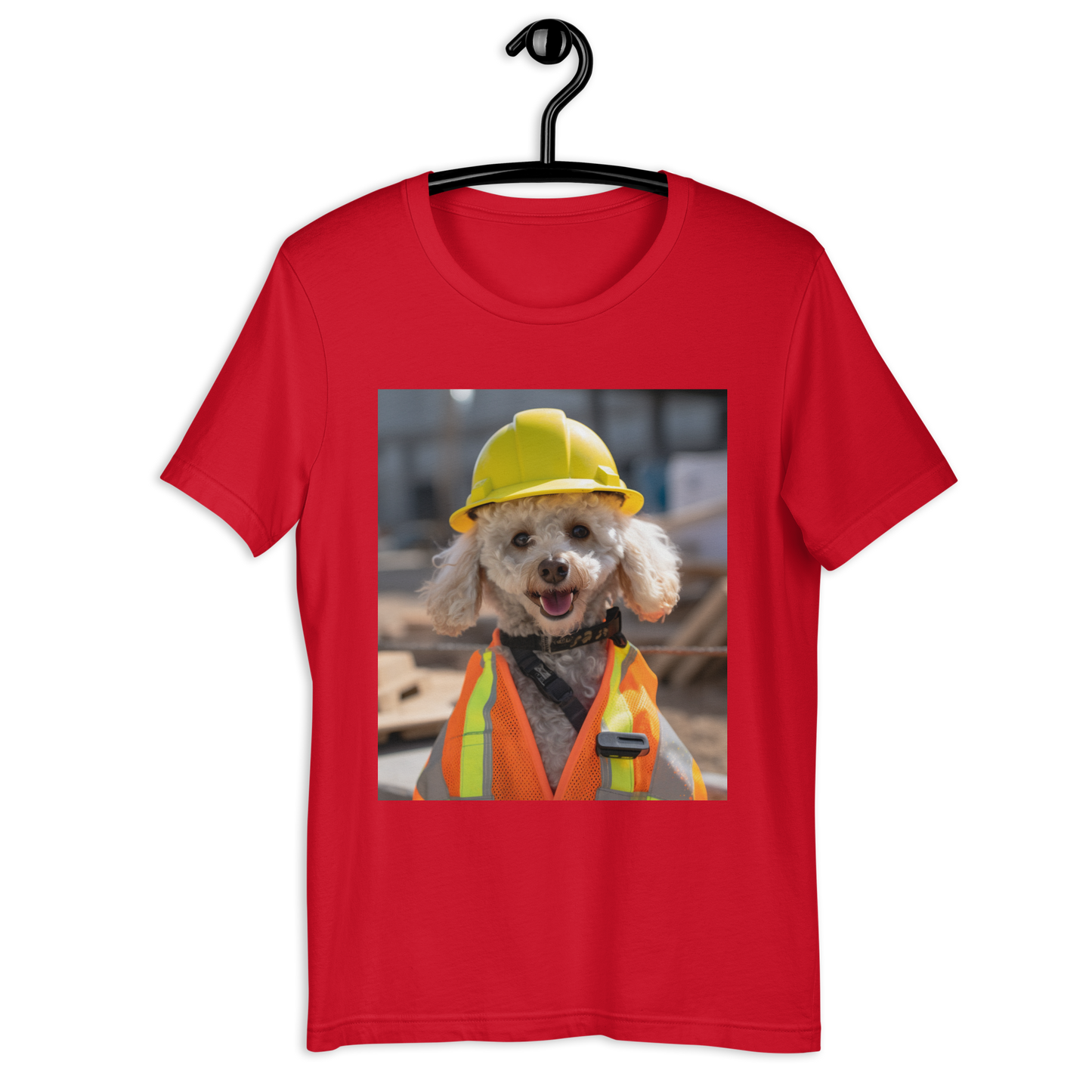 Poodle ConstructionWorker Unisex t-shirt