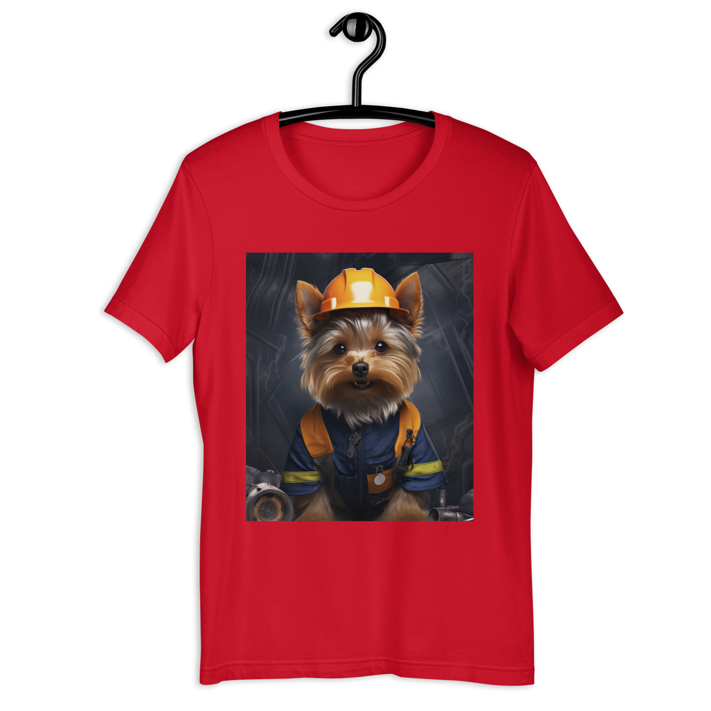 Yorkshire Terrier ConstructionWorker Unisex t-shirt