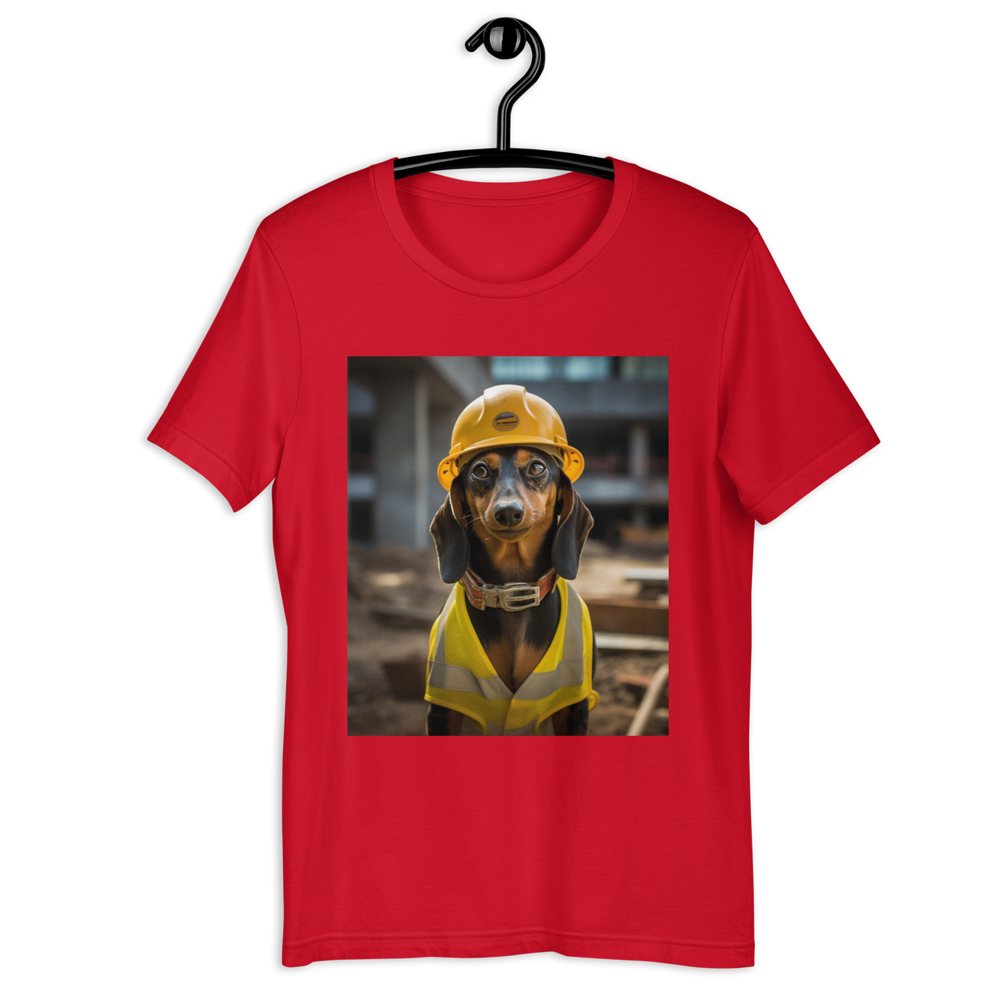 Dachshund ConstructionWorker Unisex t-shirt