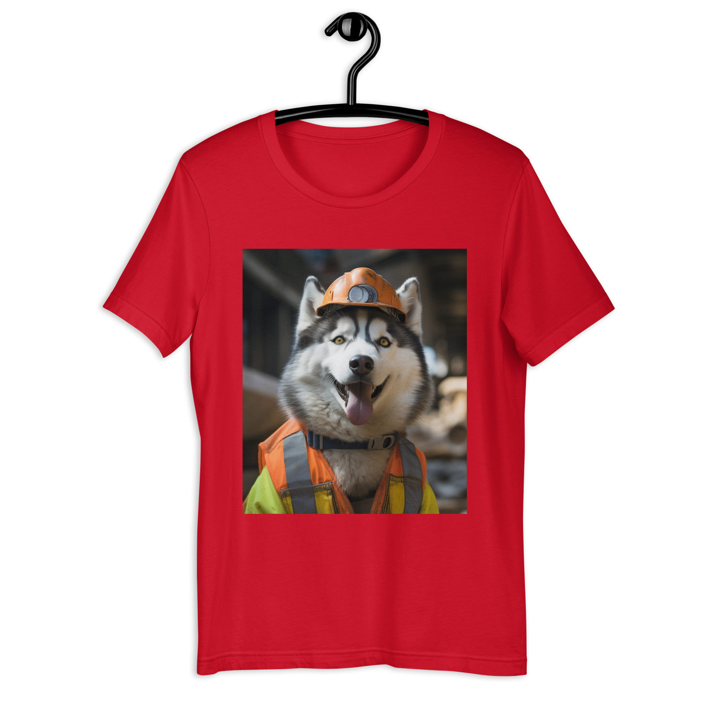 Siberian Husky ConstructionWorker Unisex t-shirt