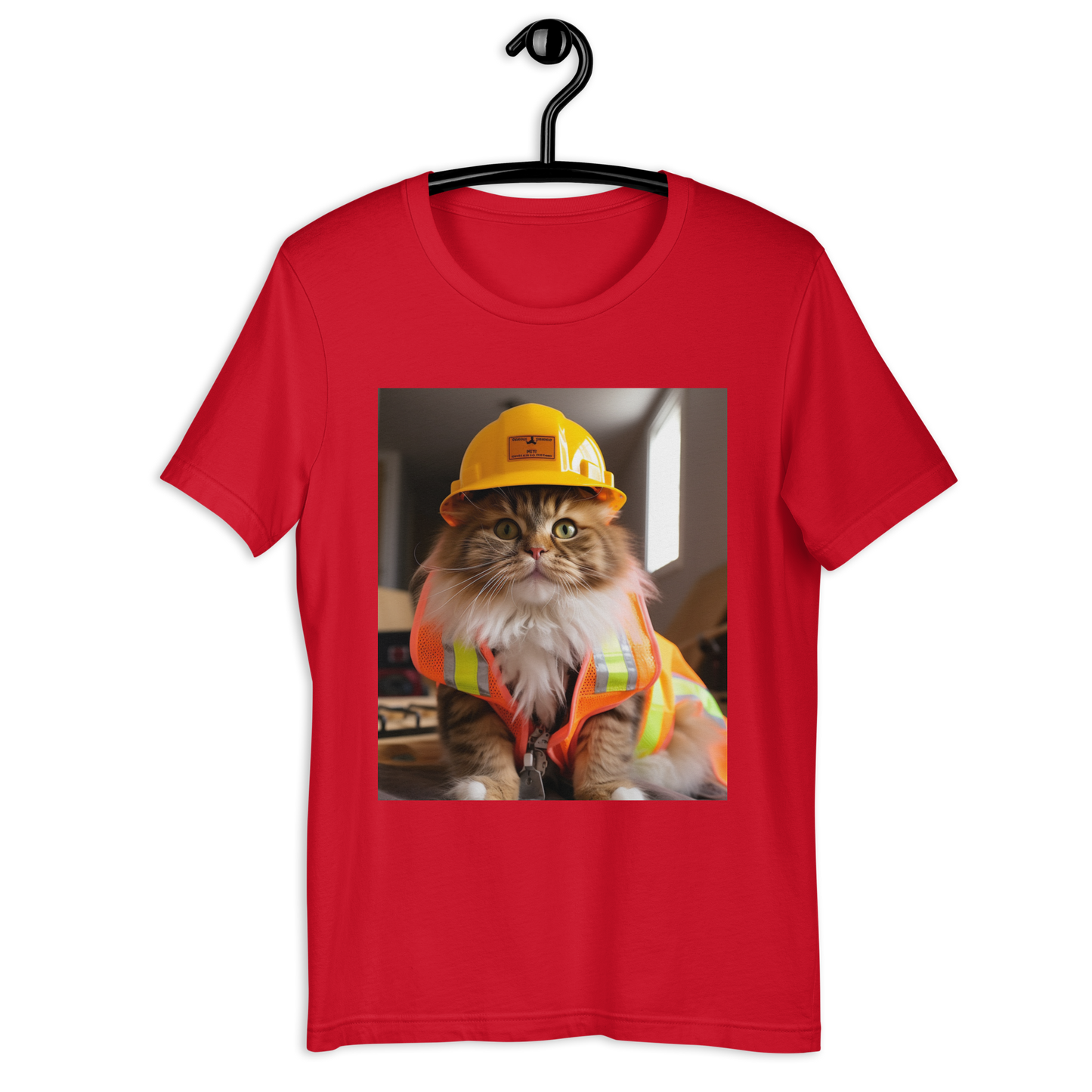 Maine Coon ConstructionWorker Unisex t-shirt