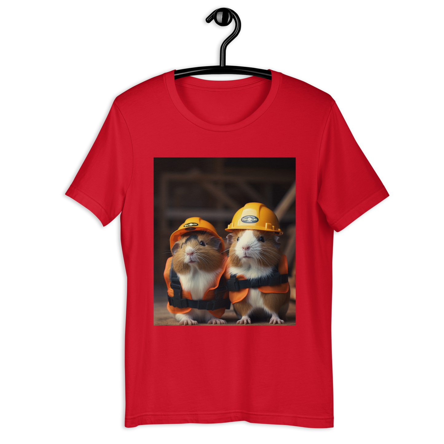 Guinea Pigs ConstructionWorker Unisex t-shirt