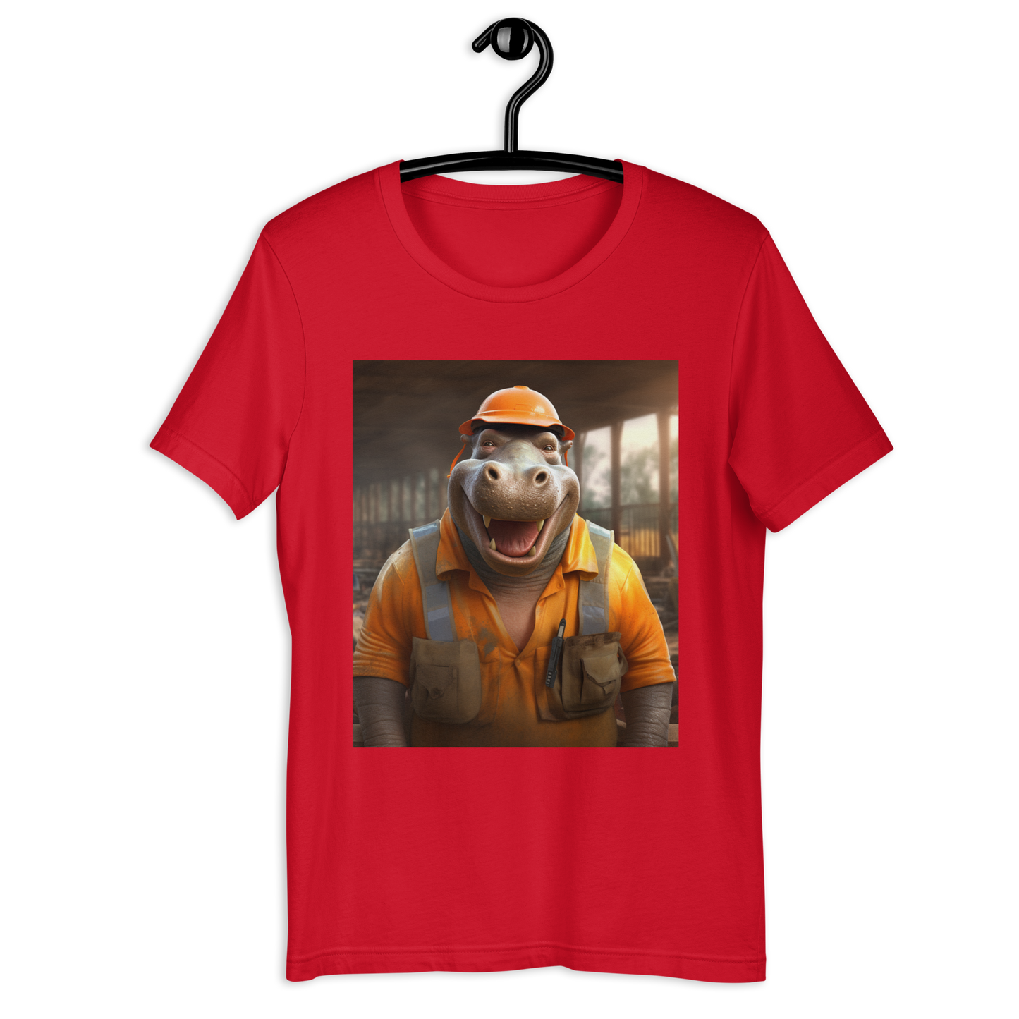 Hippo ConstructionWorker Unisex t-shirt