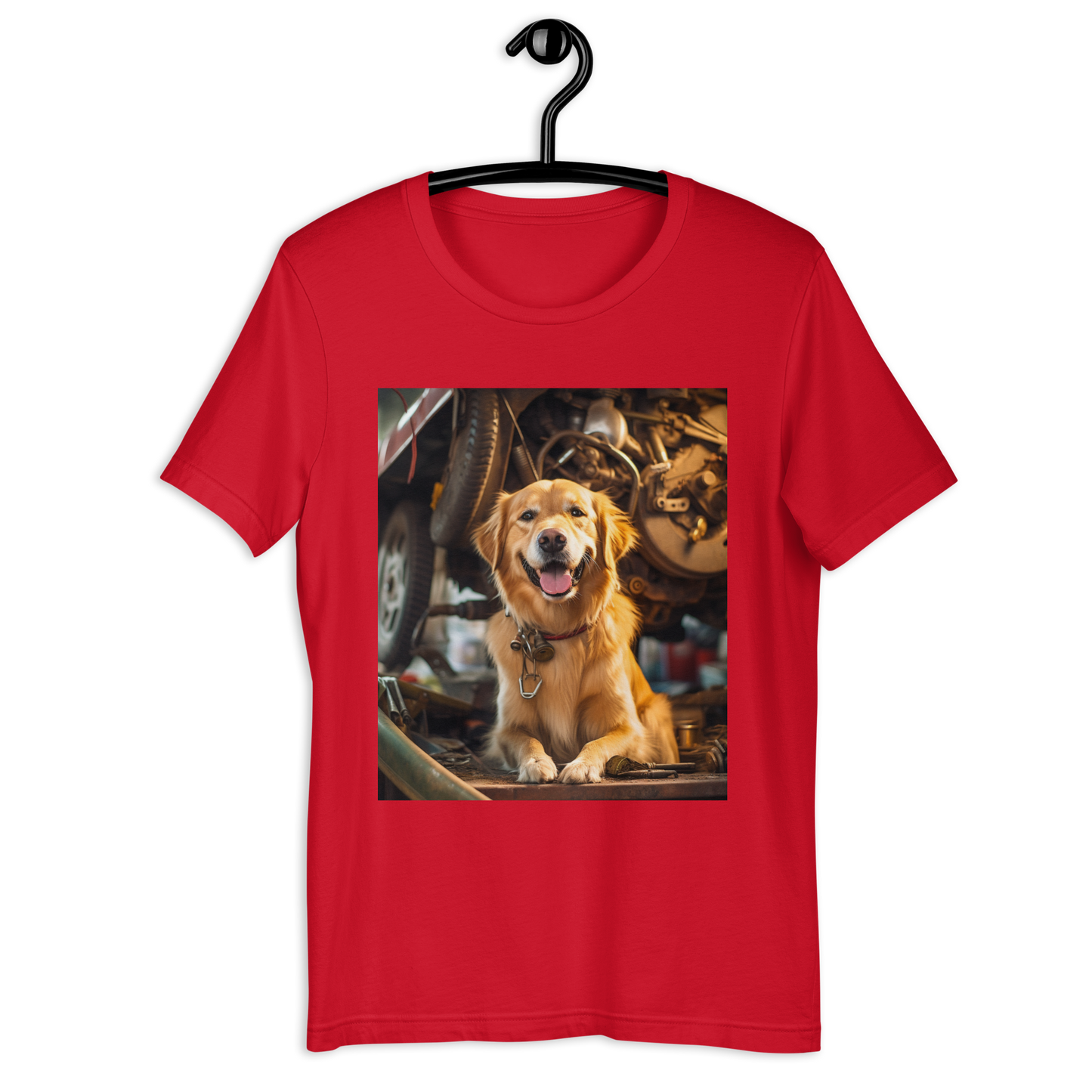 Golden Retriever AutoMechanic Unisex t-shirt