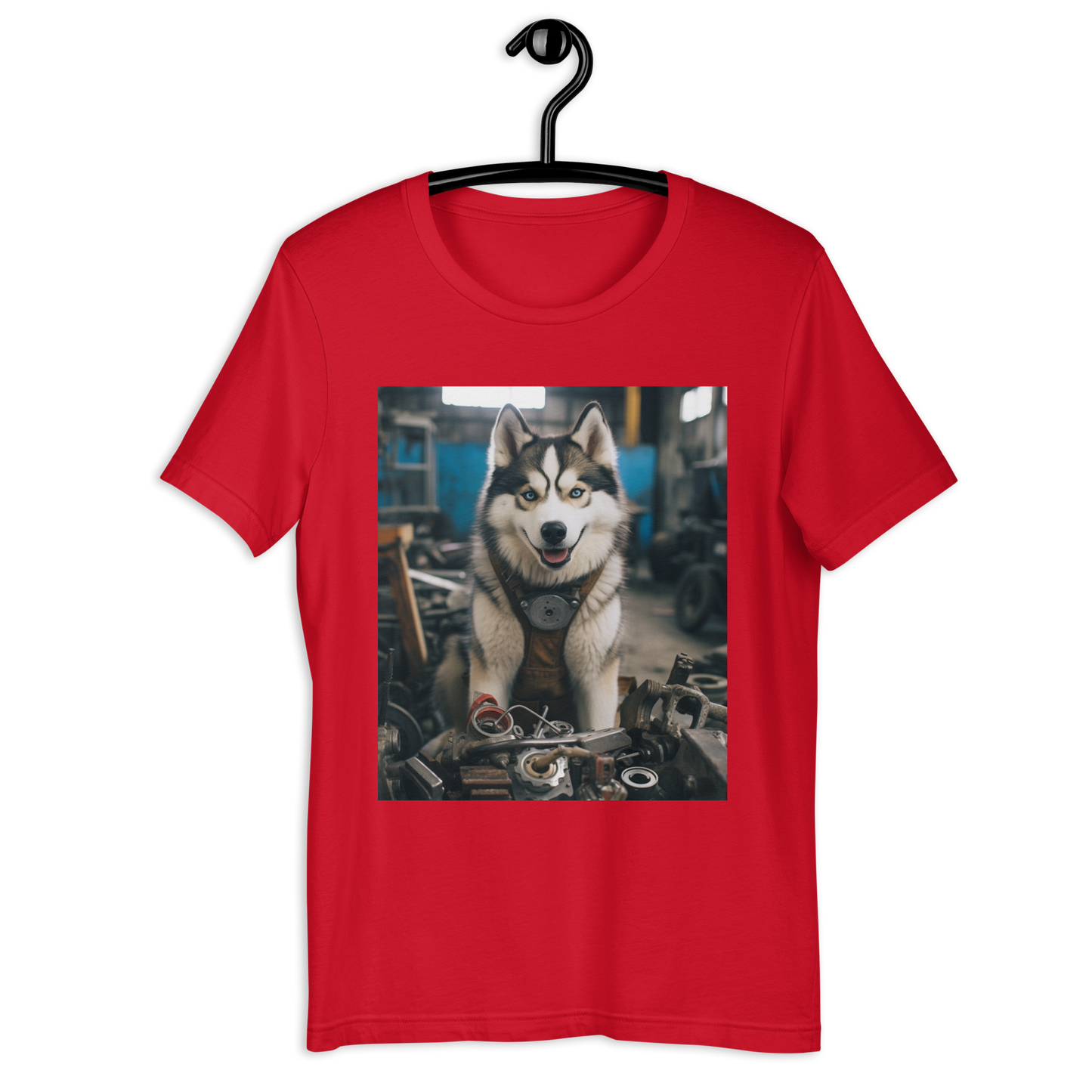 Siberian Husky AutoMechanic Unisex t-shirt