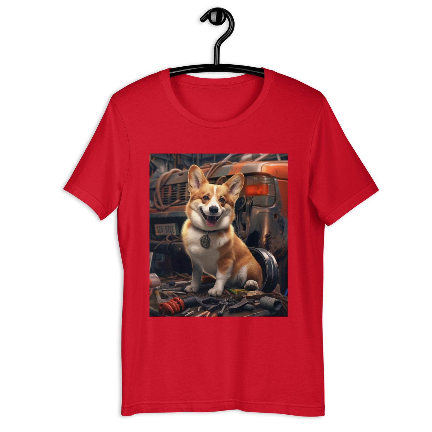 Pembroke Welsh Corgi AutoMechanic Unisex t-shirt