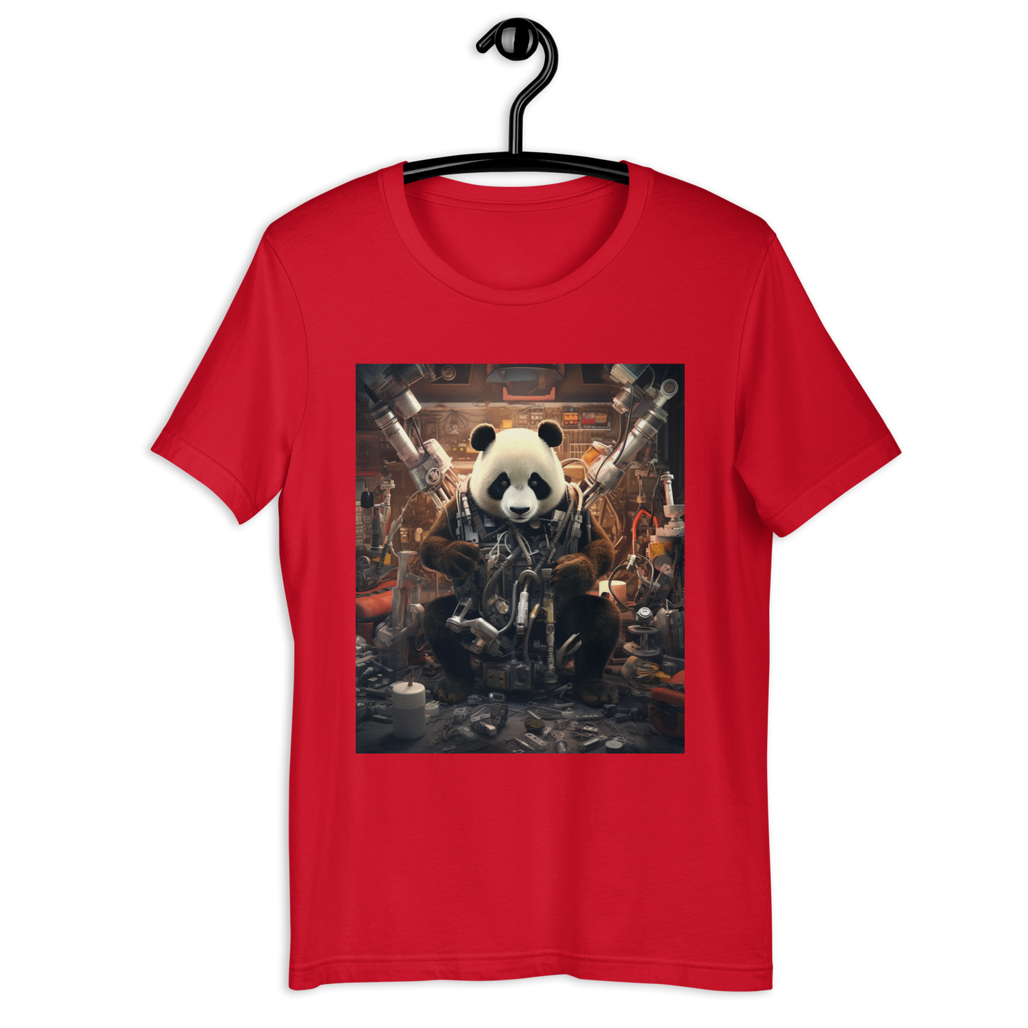 Panda AutoMechanic Unisex t-shirt