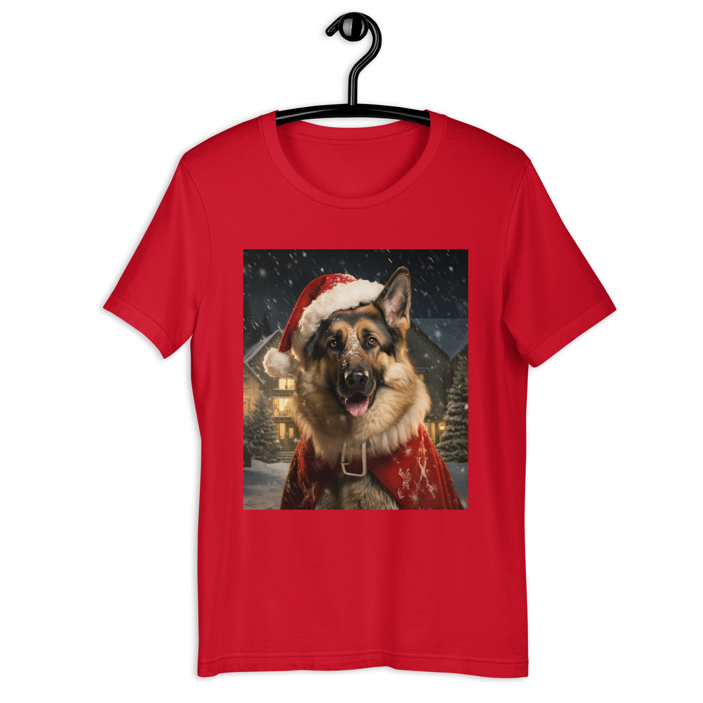 German Shepherd Christmas Unisex t-shirt