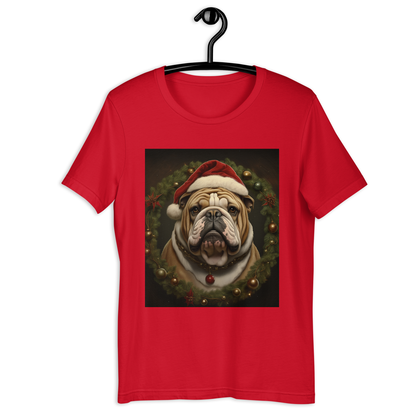 Bulldog Christmas Unisex t-shirt