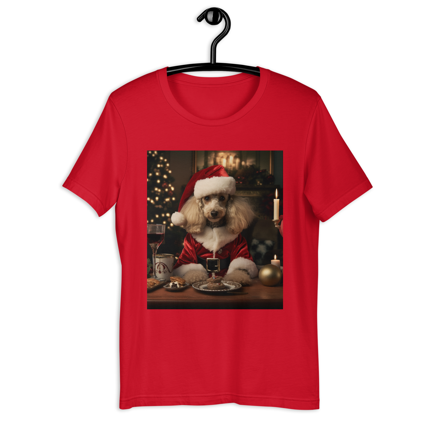 Poodle Christmas Unisex t-shirt