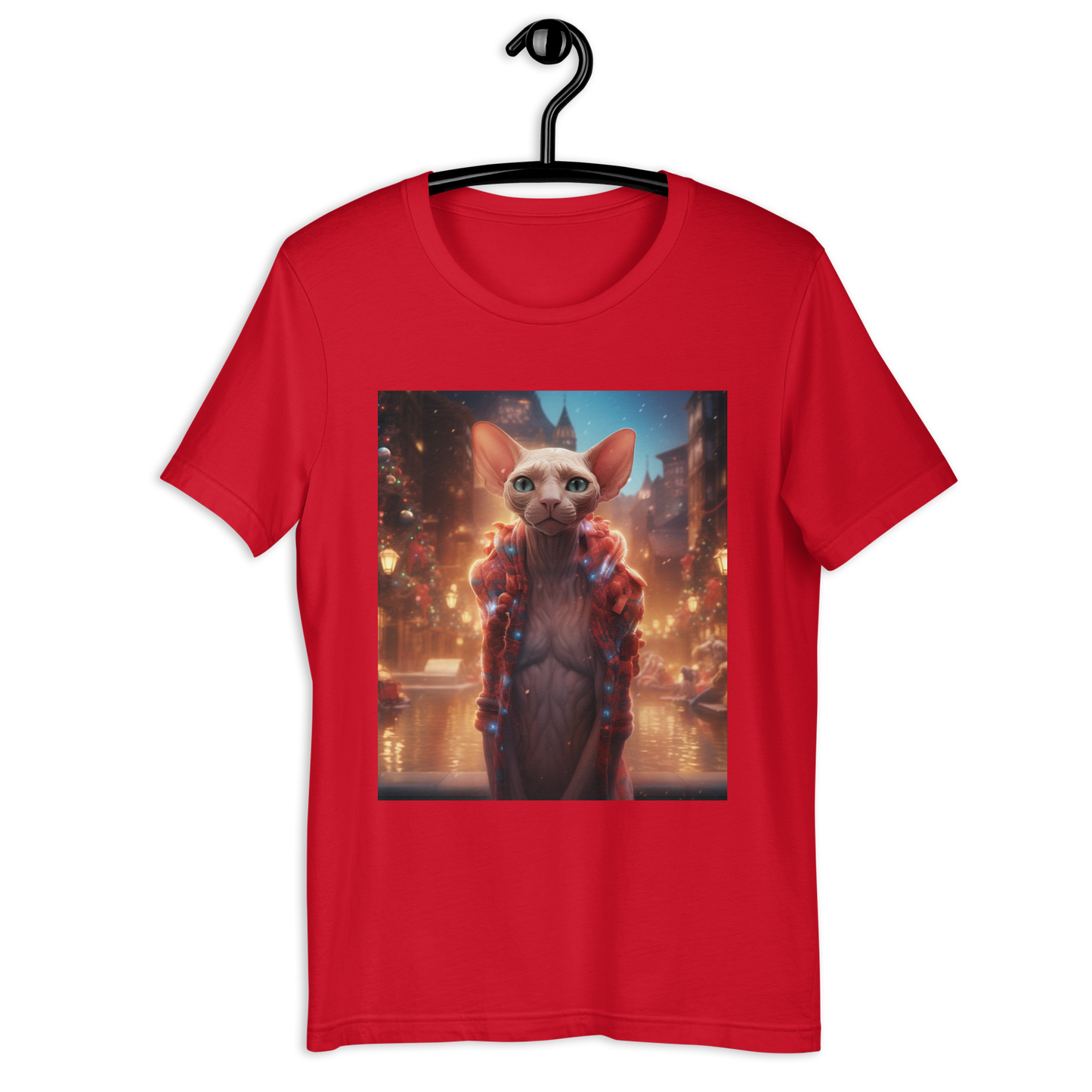 Sphynx Christmas Unisex t-shirt