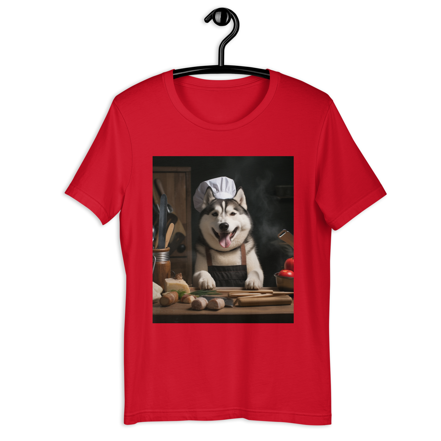 Siberian Husky Chef Unisex t-shirt