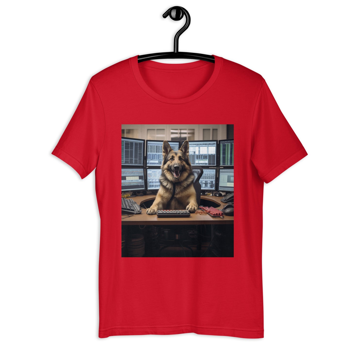 German Shepherd Stock Trader Unisex t-shirt