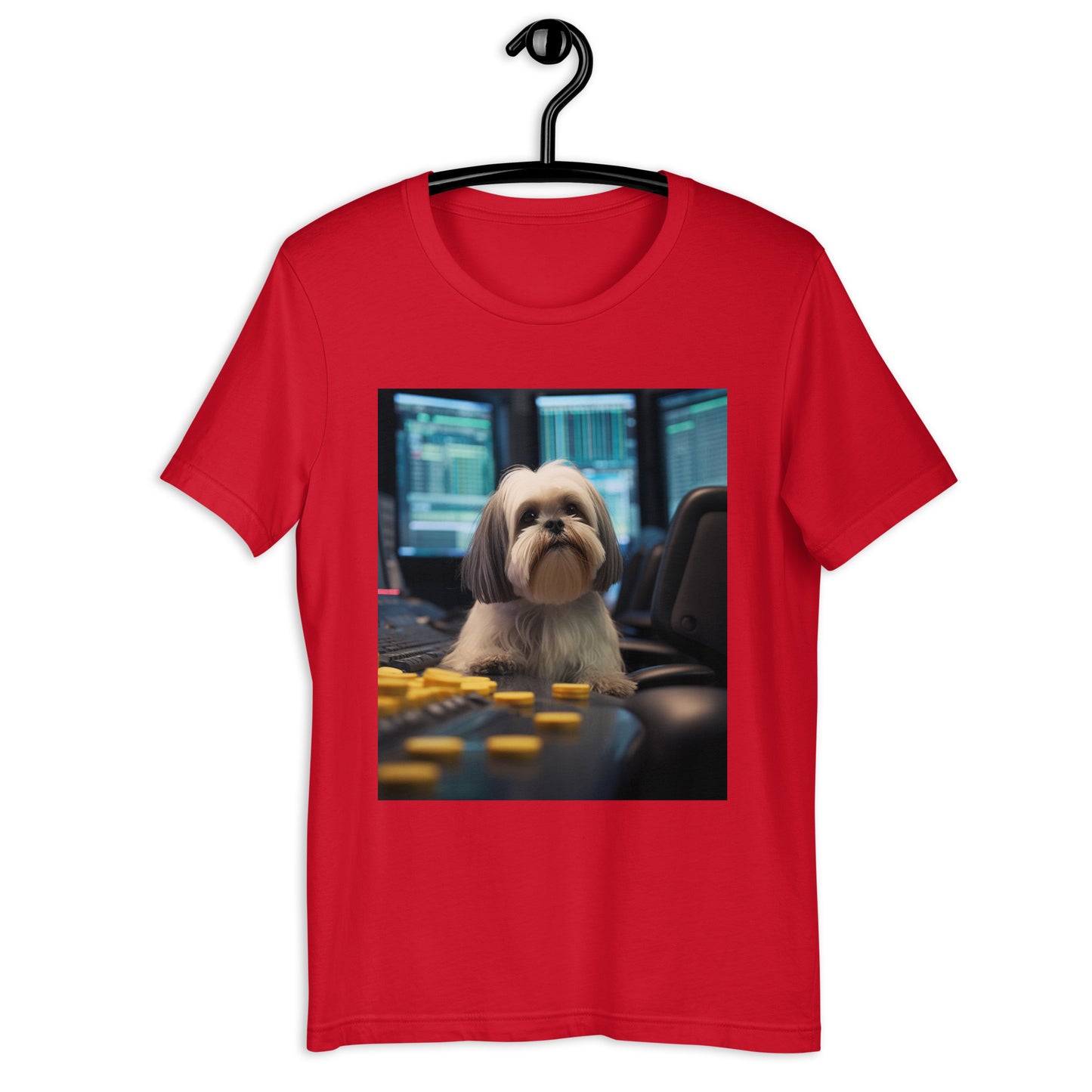 Shih Tzu Stock Trader Unisex t-shirt