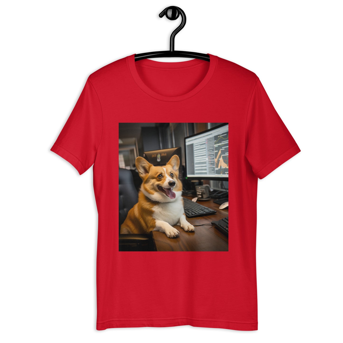 Pembroke Welsh Corgi Stock Trader Unisex t-shirt