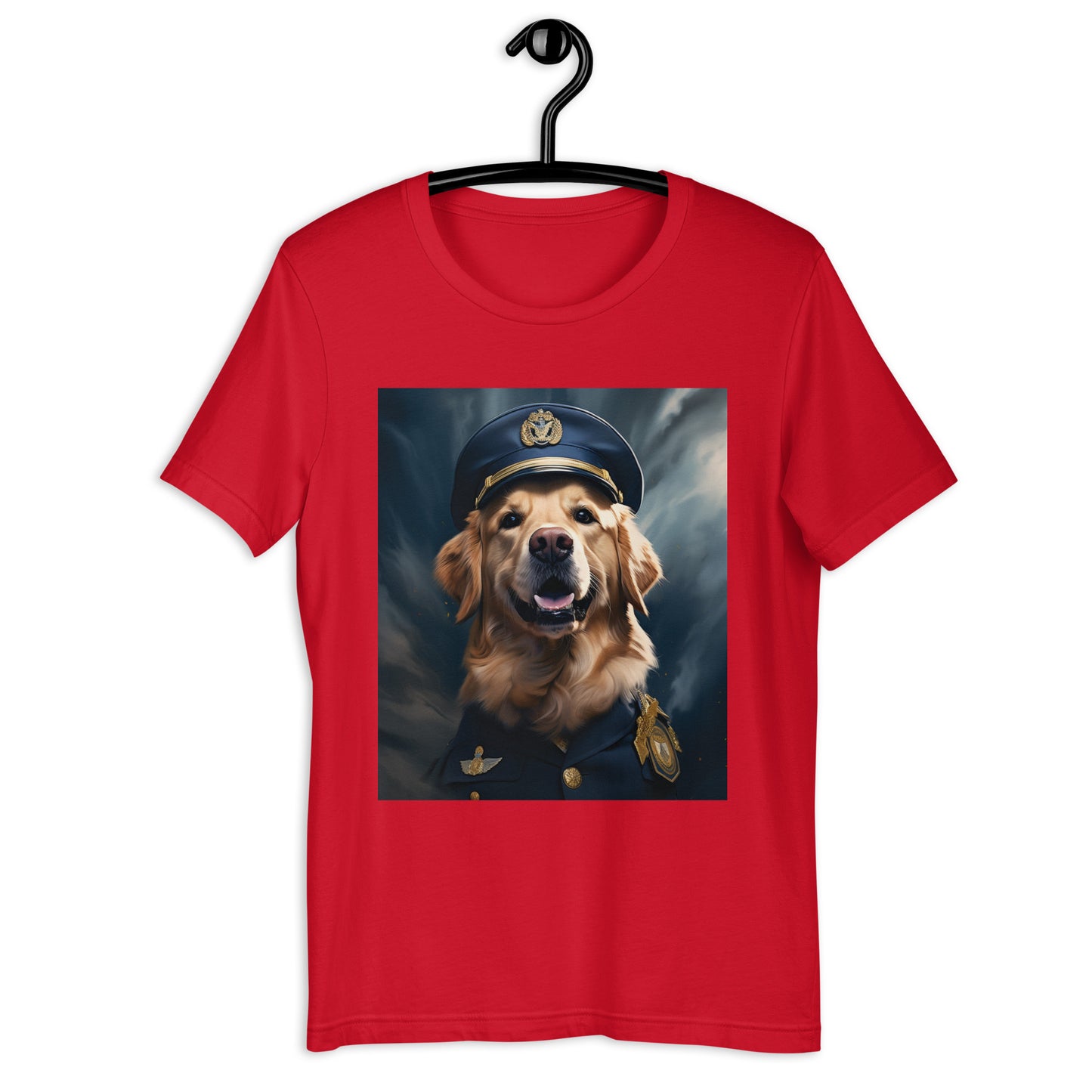 Golden Retriever Air Force Officer Unisex t-shirt