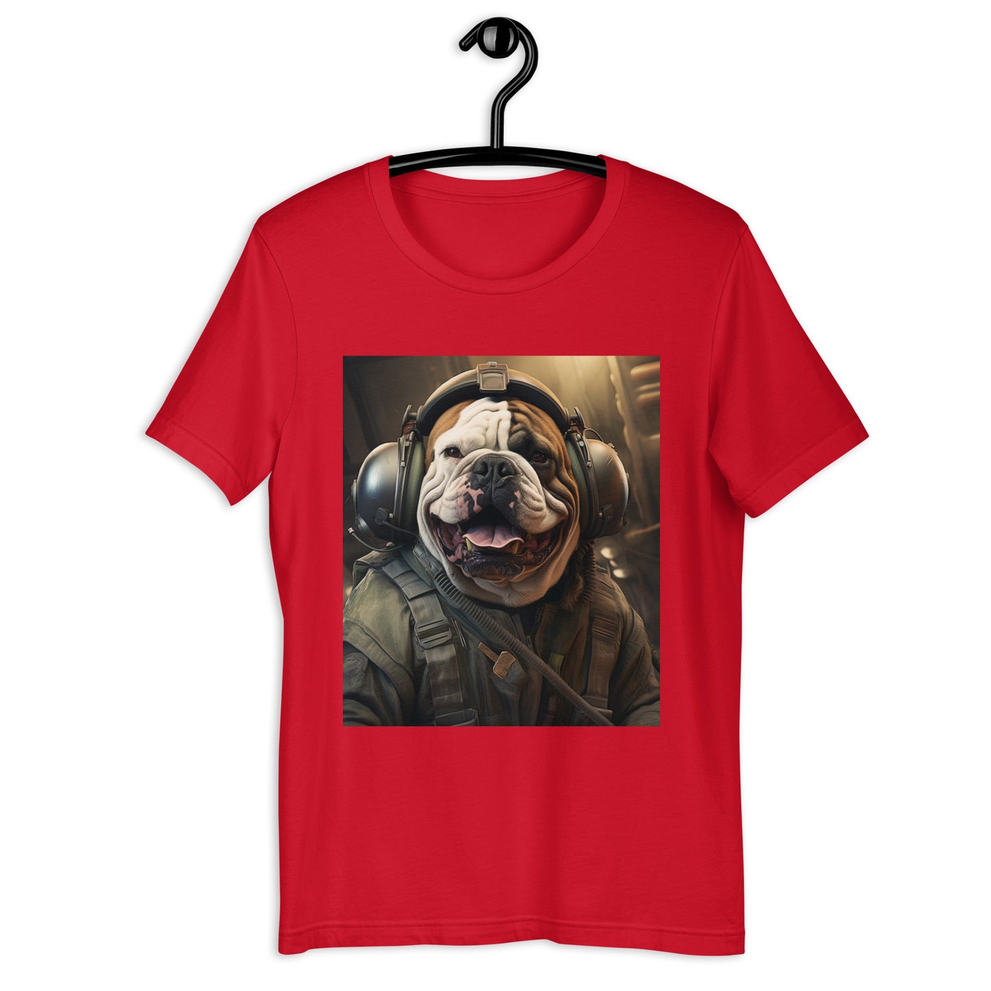 Bulldog Air Force Officer Unisex t-shirt