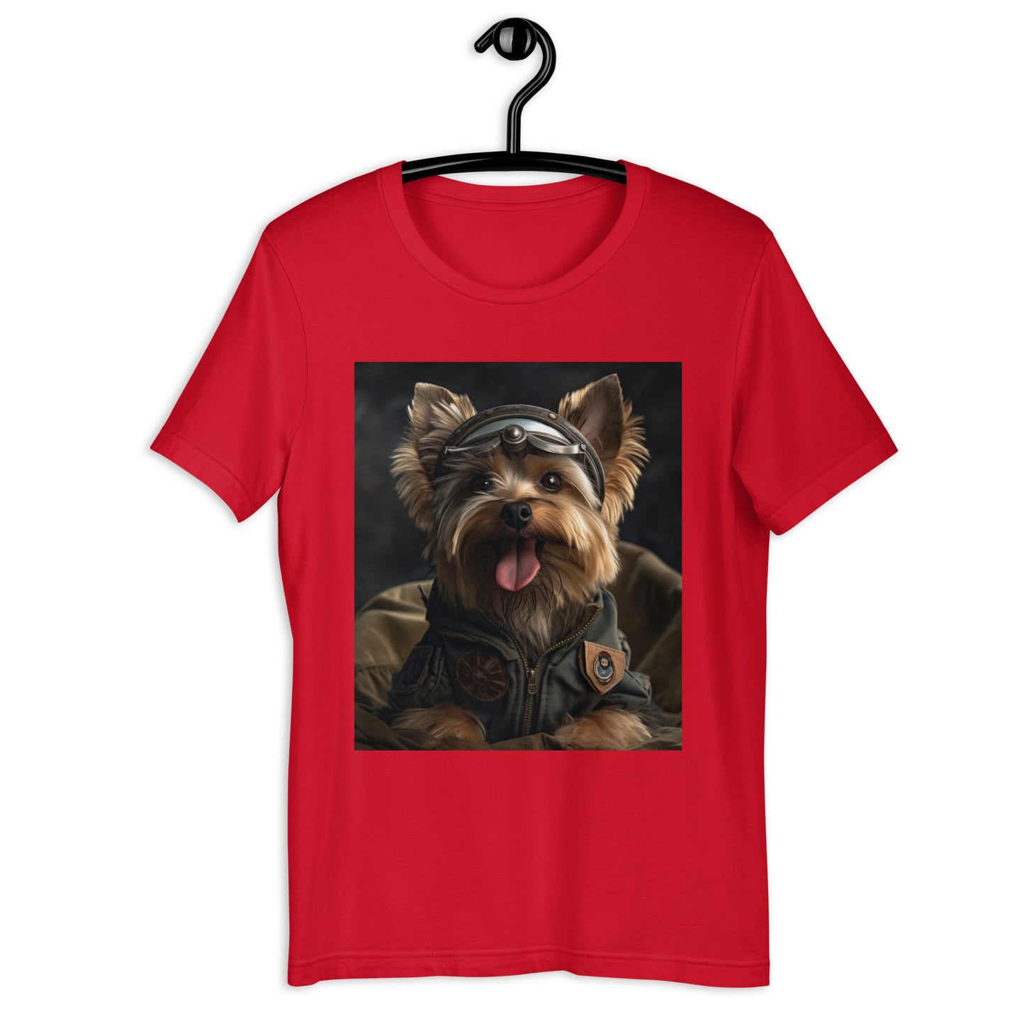 Yorkshire Terrier Air Force Officer Unisex t-shirt