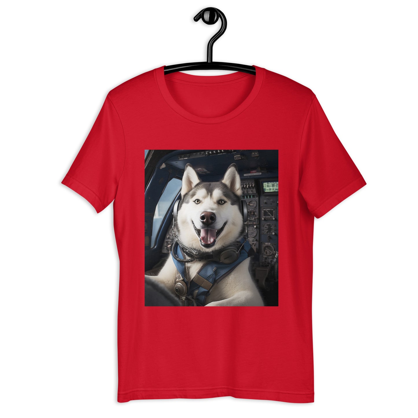 Siberian Husky Air Force Officer Unisex t-shirt