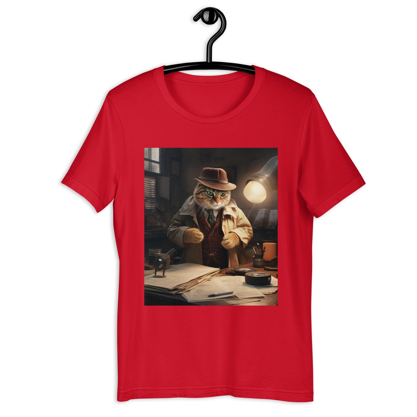 Domestic Shorthair Detective Unisex t-shirt