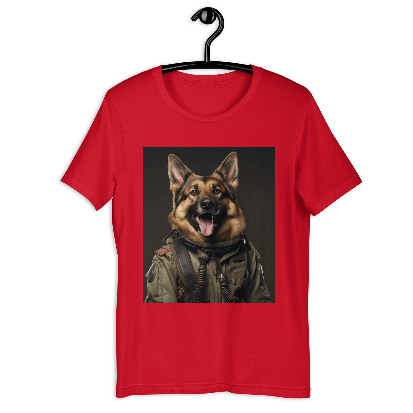 German Shepherd Military Person Unisex t-shirt